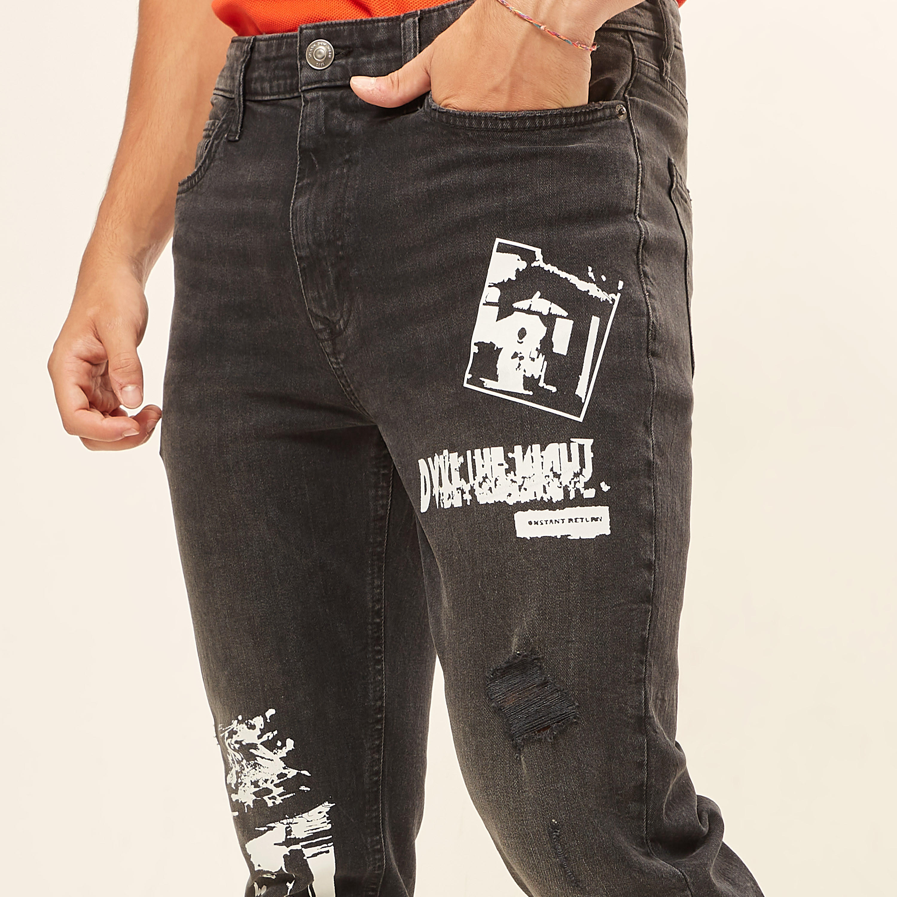 Ripped Carrot Fit Denim Jeans with Button Closure-men-clothing-bottoms-jeans-image-14