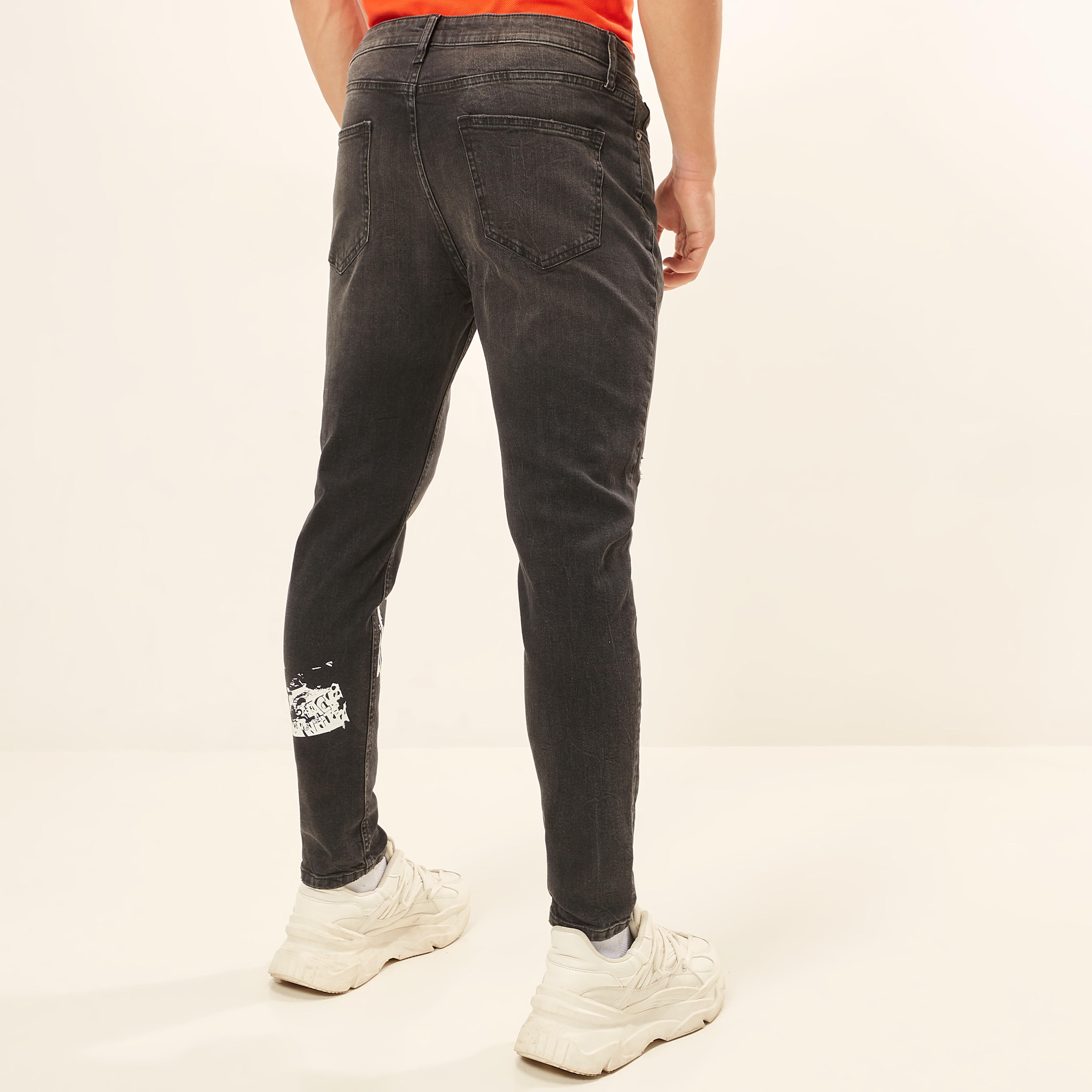 Ripped Carrot Fit Denim Jeans with Button Closure-men-clothing-bottoms-jeans-image-15