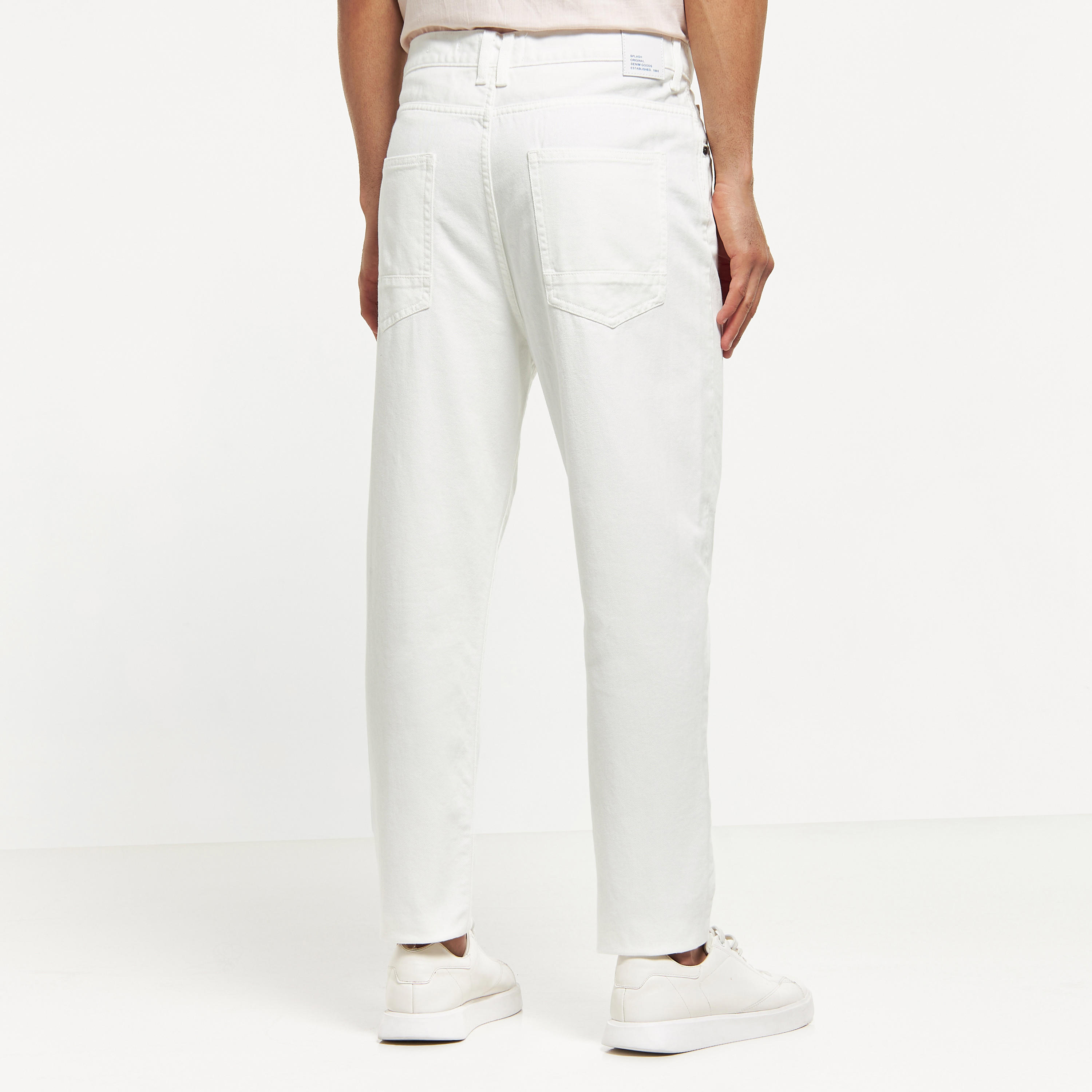Solid Relaxed Fit Cropped Jeans with Button Closure and Pockets-men-clothing-bottoms-jeans-image-3