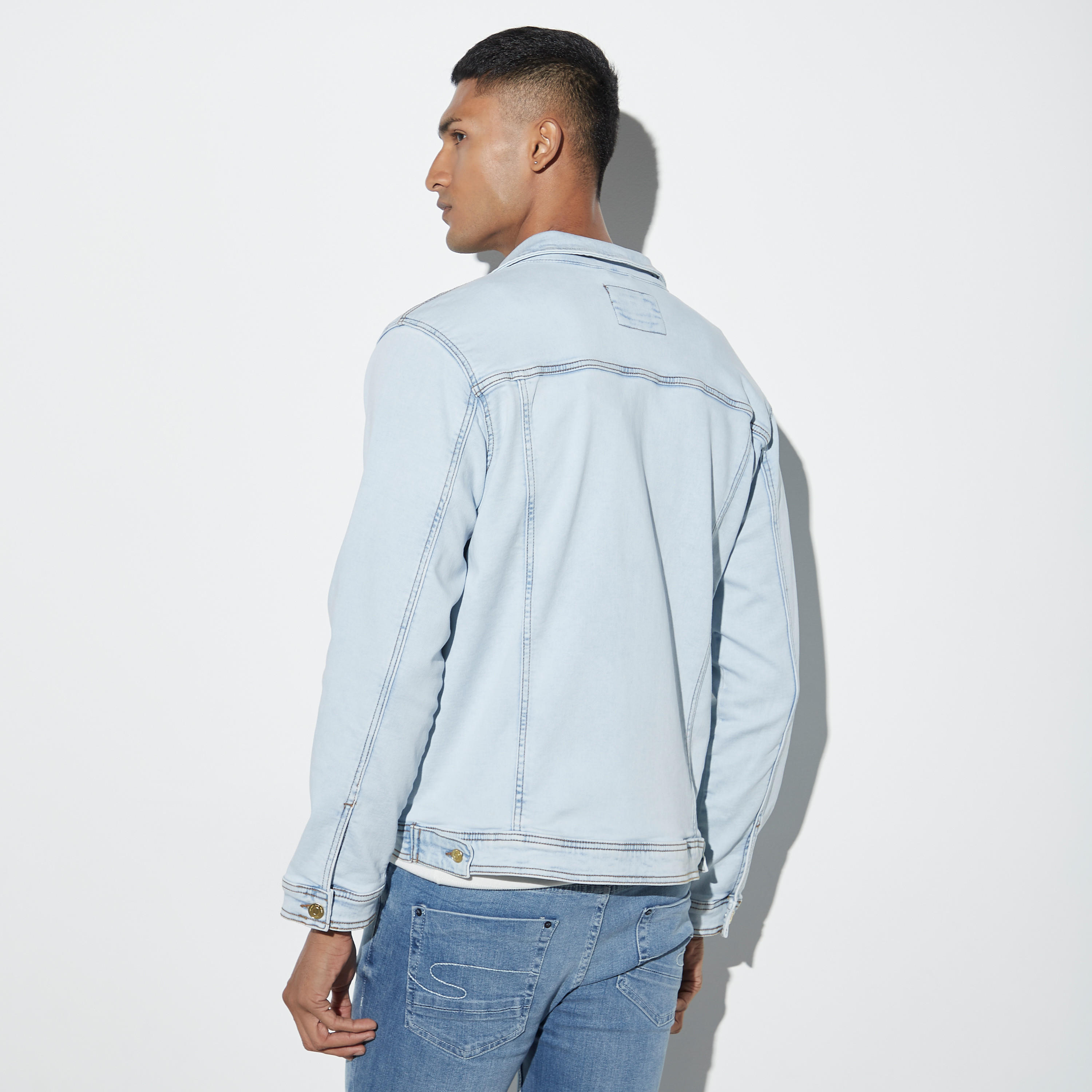 Solid Trucker Jacket with Pockets-men-clothing-jacketsandblazers-jackets-image-3
