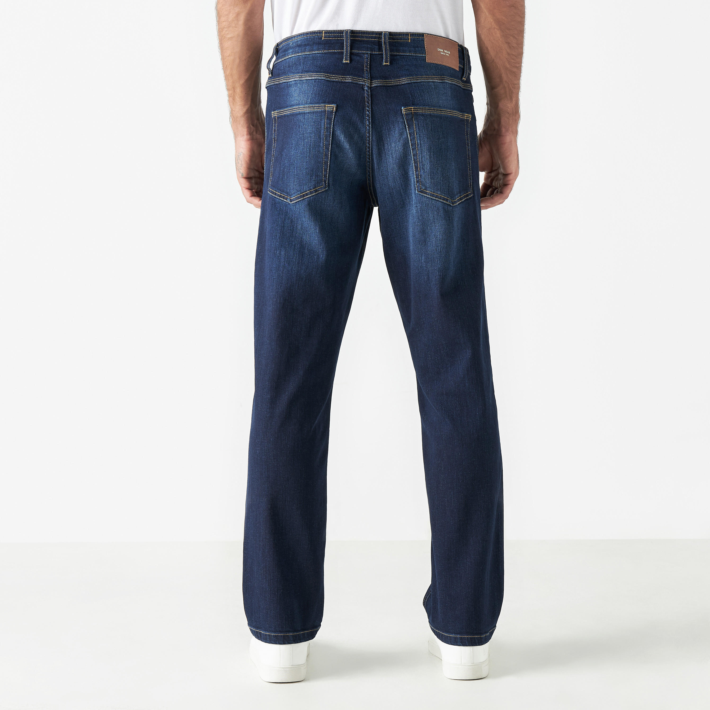 Straight Fit Jeans with Button Closure and Pockets-men-clothing-bottoms-jeans-image-3