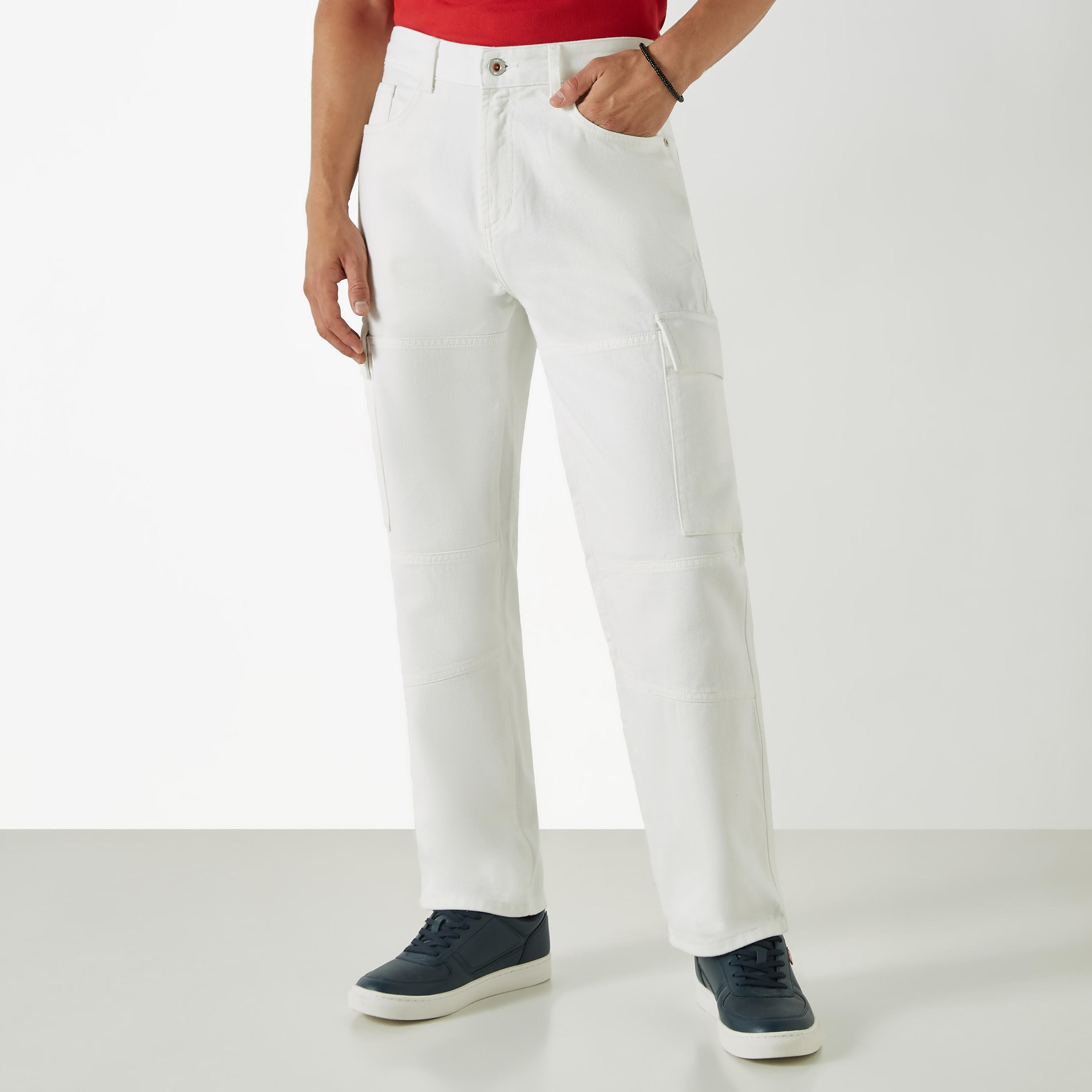 Relaxed Fit Cargo Jeans with Pockets-men-clothing-bottoms-jeans-image-1