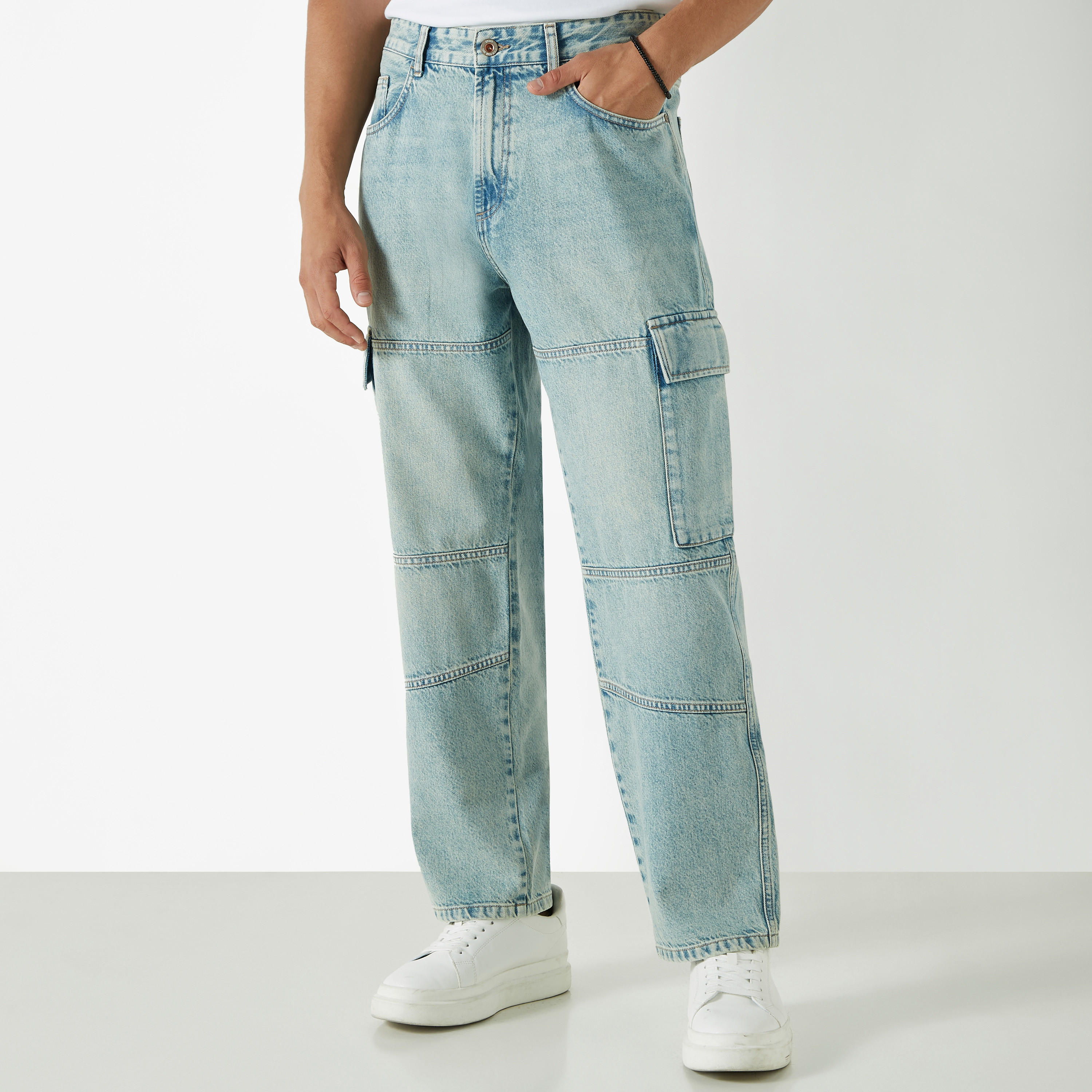 Relaxed Fit Cargo Jeans with Pockets-men-clothing-bottoms-jeans-image-9