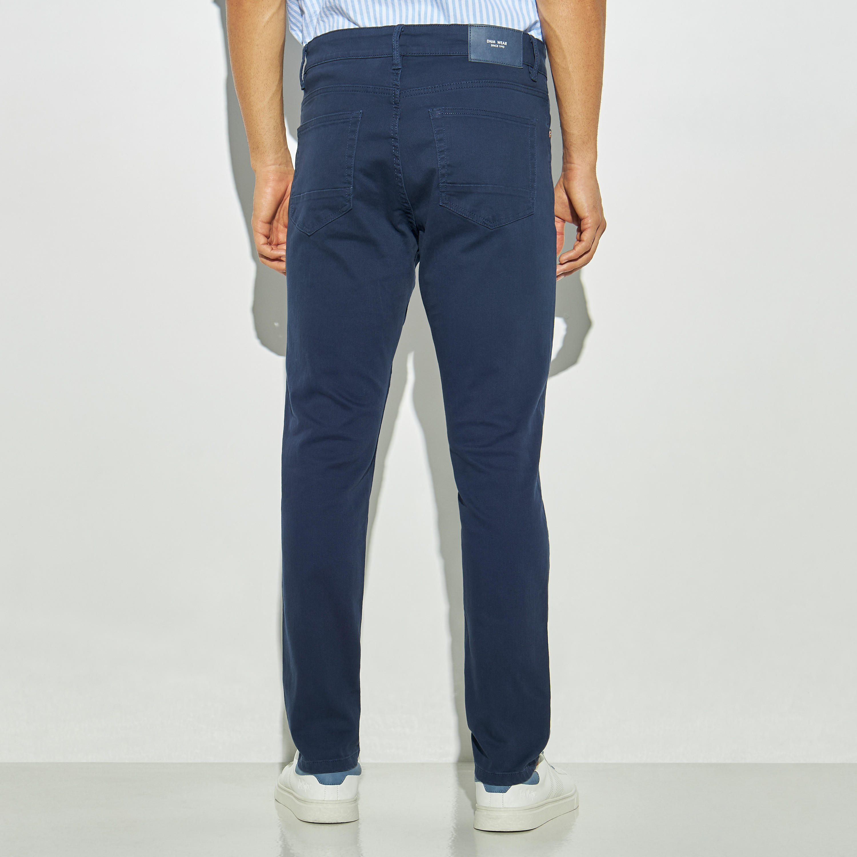 Slim Fit Solid Jeans with Button Closure-men-clothing-bottoms-jeans-image-3
