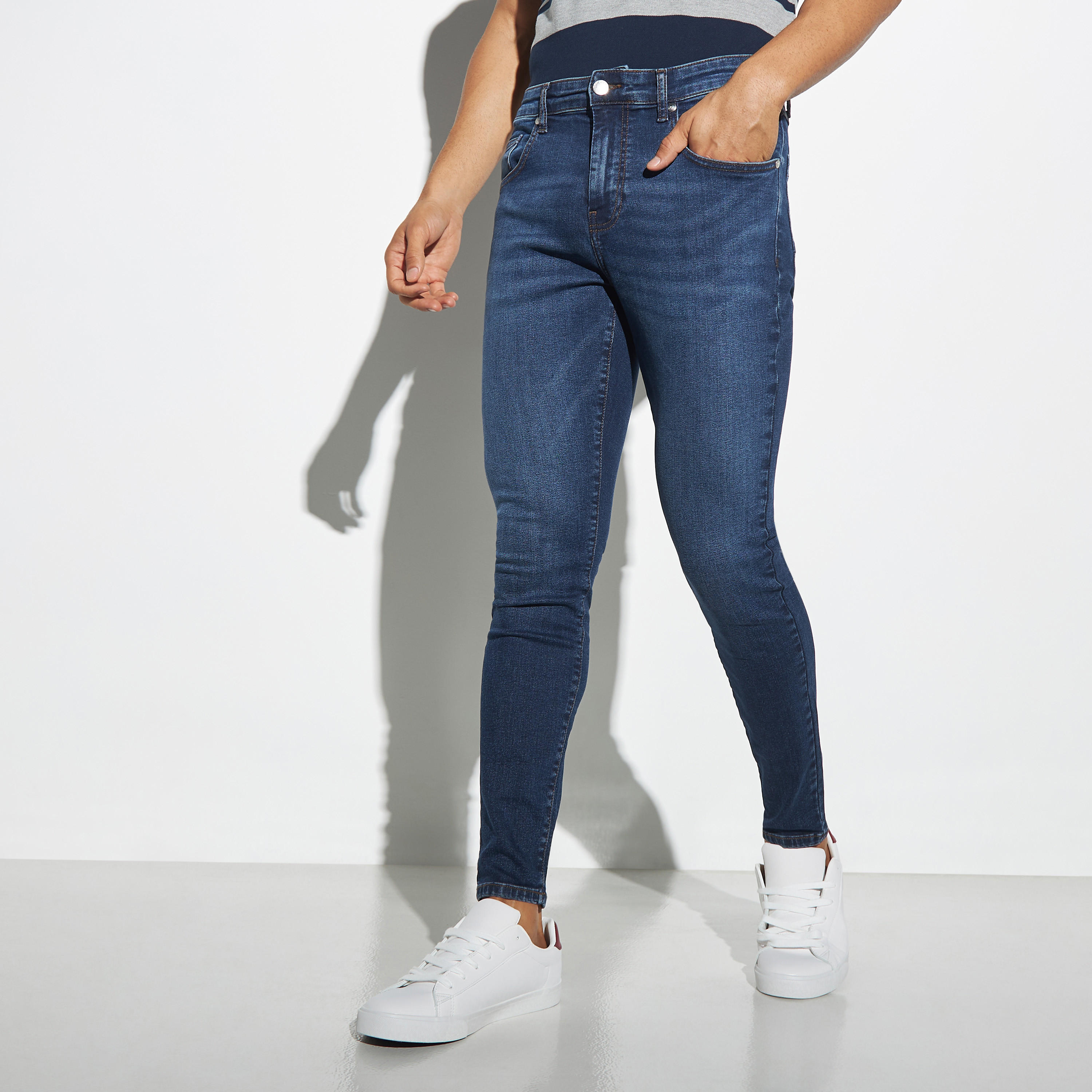 Skinny Fit Jeans with Pockets-men-clothing-bottoms-jeans-image-1