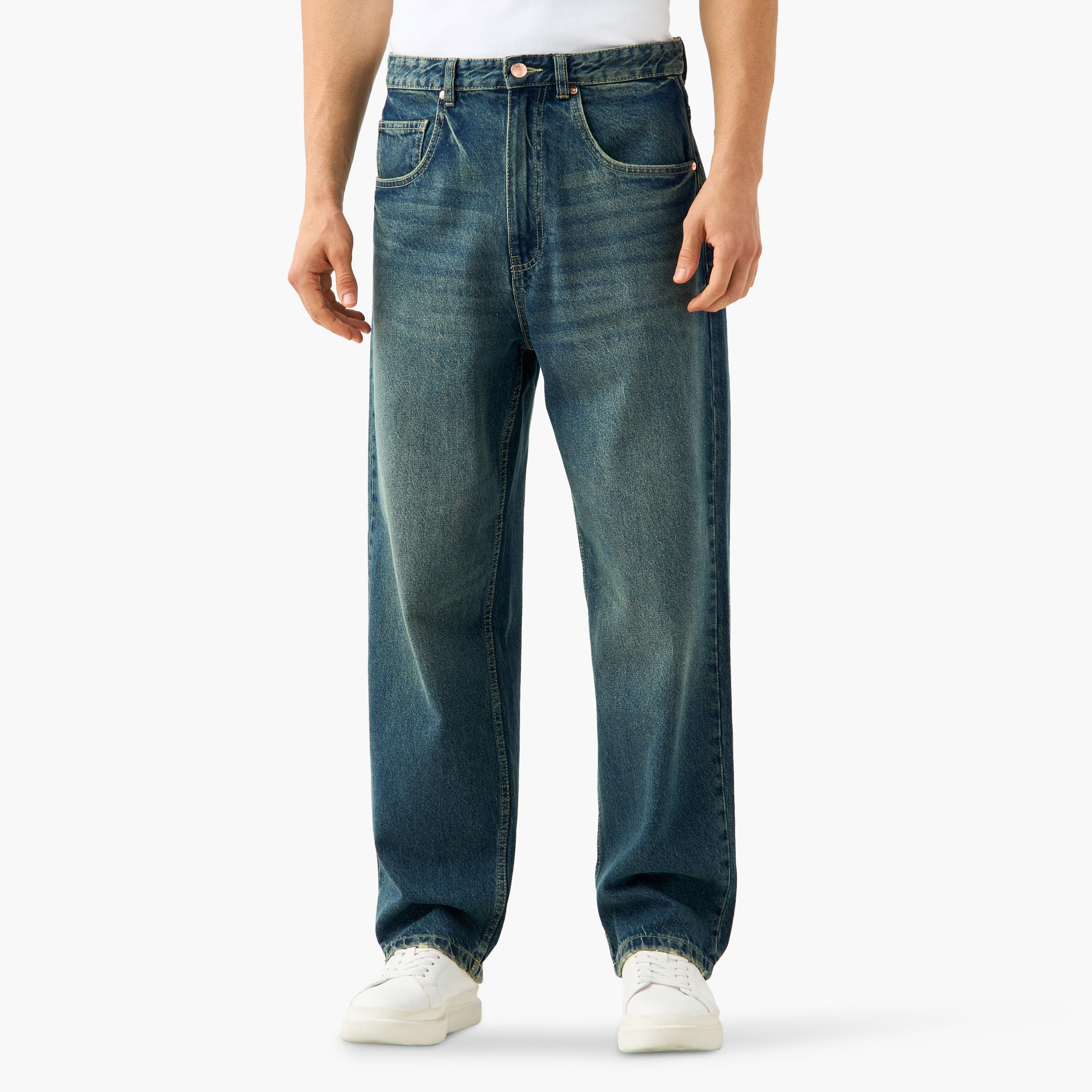 Relaxed Fit Jeans with Pockets-men-clothing-jeans-image-6