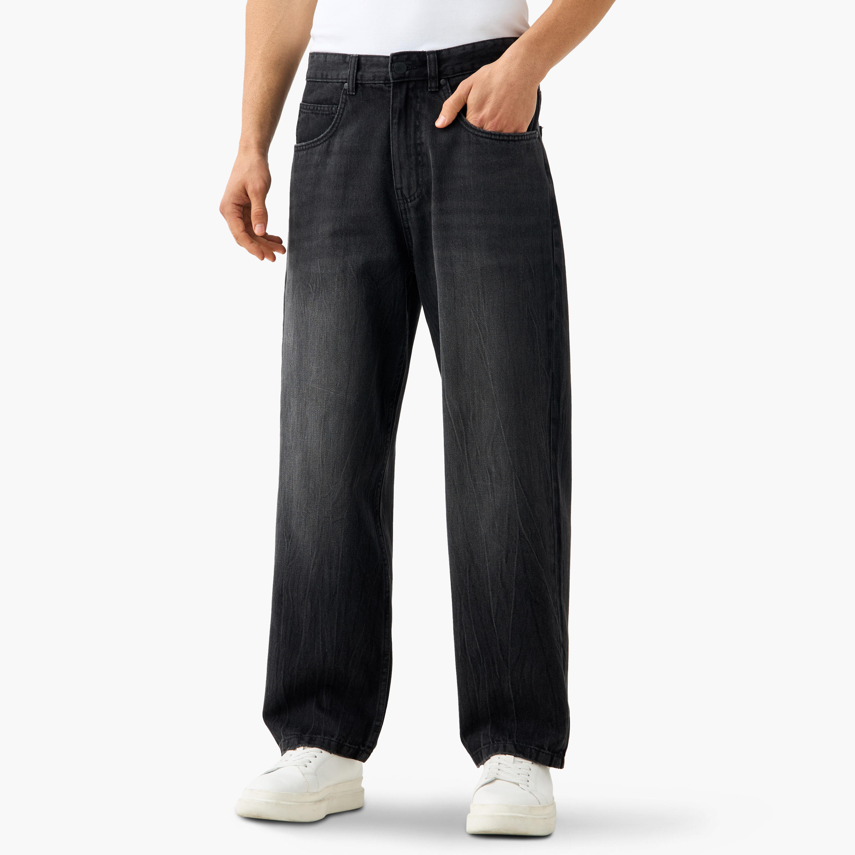Relaxed Fit Jeans with Pockets-men-clothing-jeans-image-11