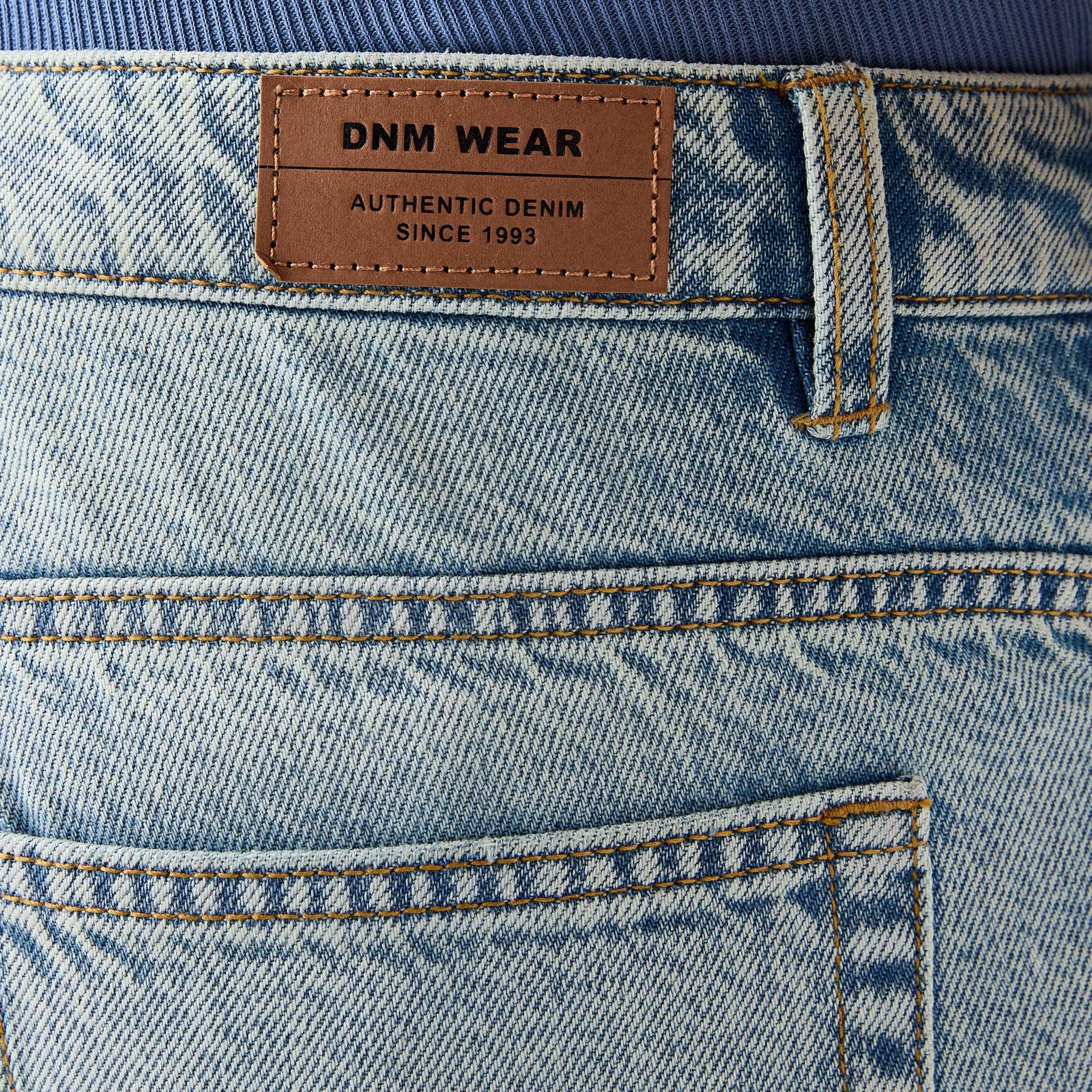 Distressed Denim Shorts with Pockets and Button Closure-men-clothing-bottoms-shorts-image-6