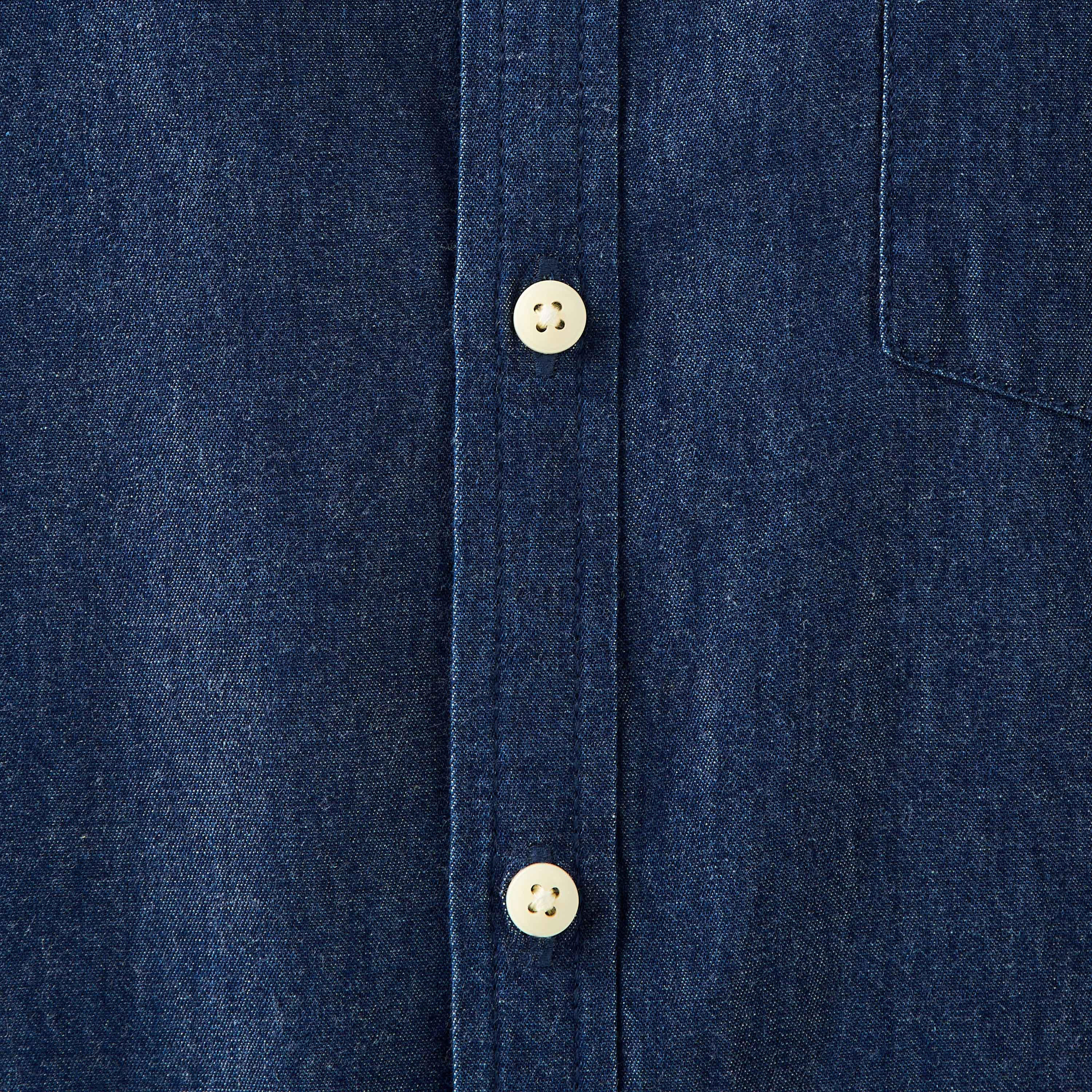 Regular Fit Mandarin Collar Shirt with Long Sleeves-men-clothing-shirts-image-5