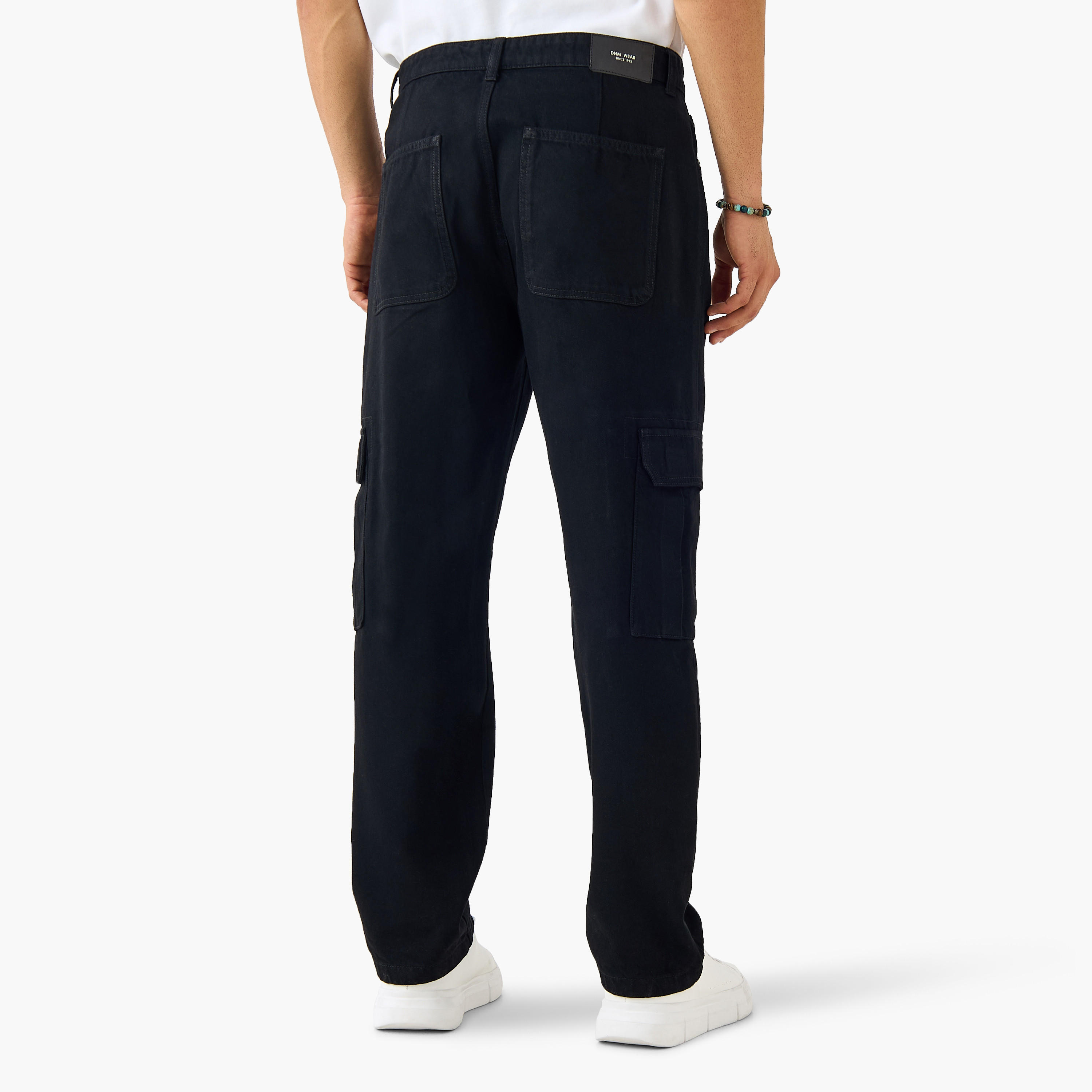 Straight Fit Full Length Cargo Jeans-men-clothing-bottoms-jeans-image-3