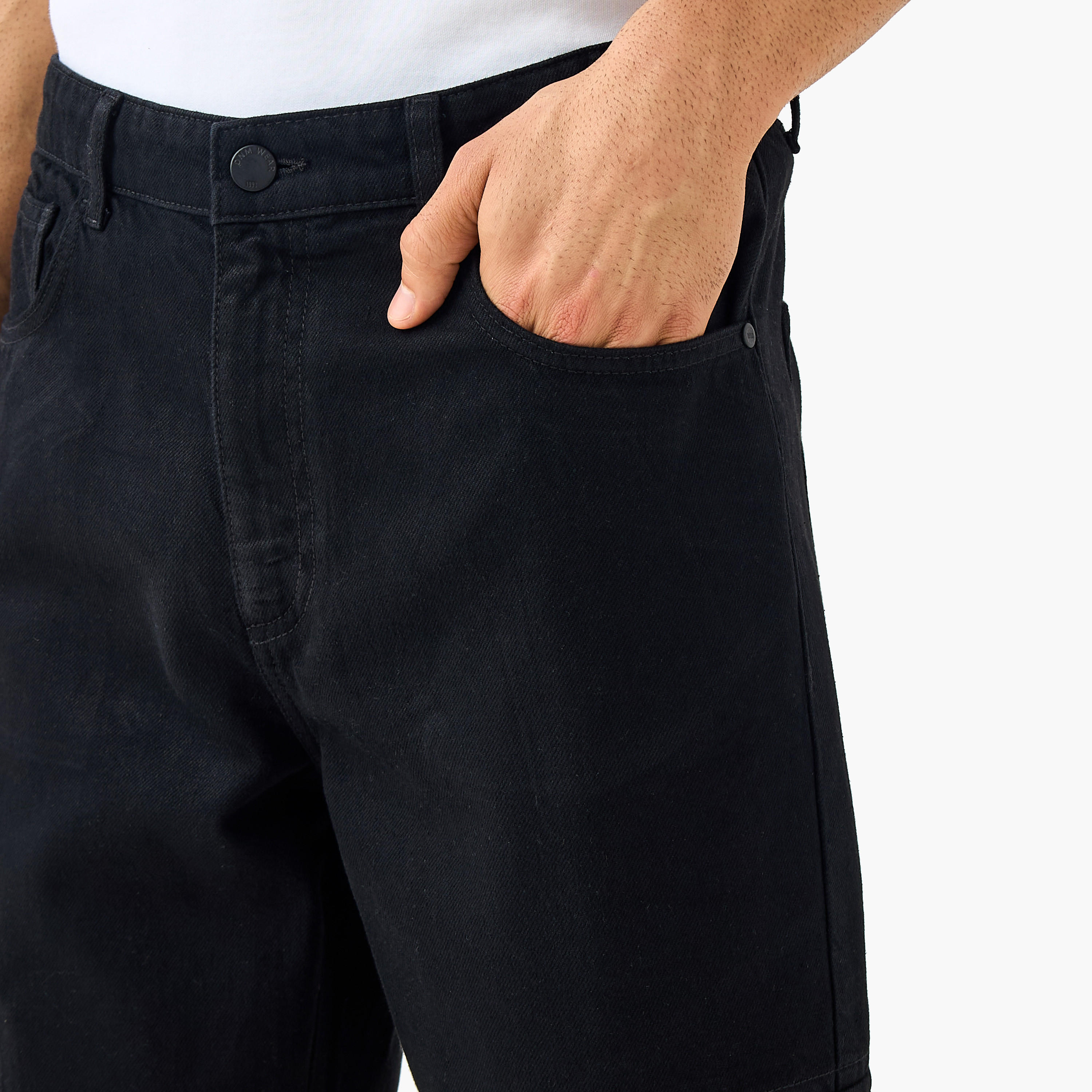 Straight Fit Full Length Cargo Jeans-men-clothing-bottoms-jeans-image-4