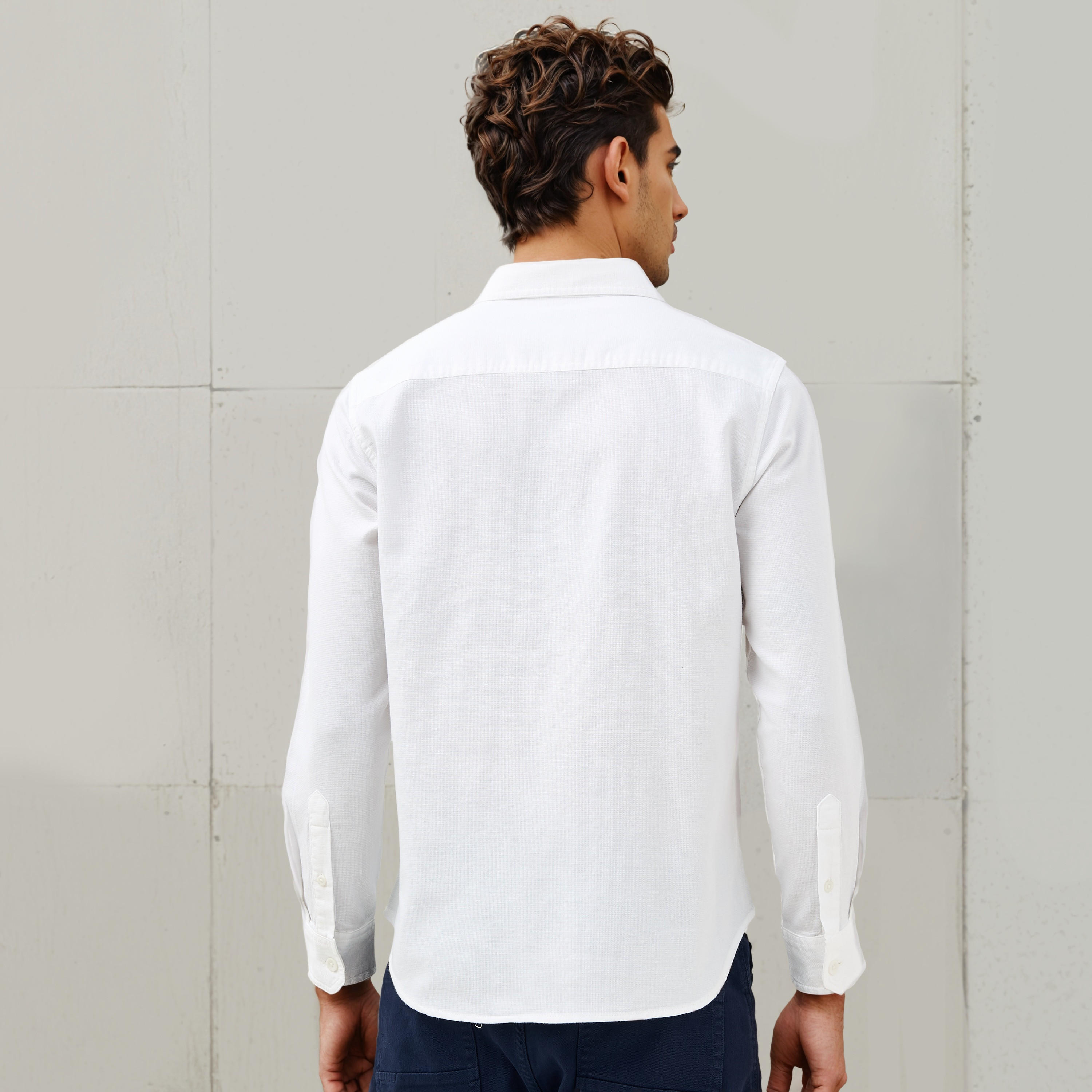 Flap Pocket Long Sleeves Denim Shirt-men-clothing-shirts-image-3