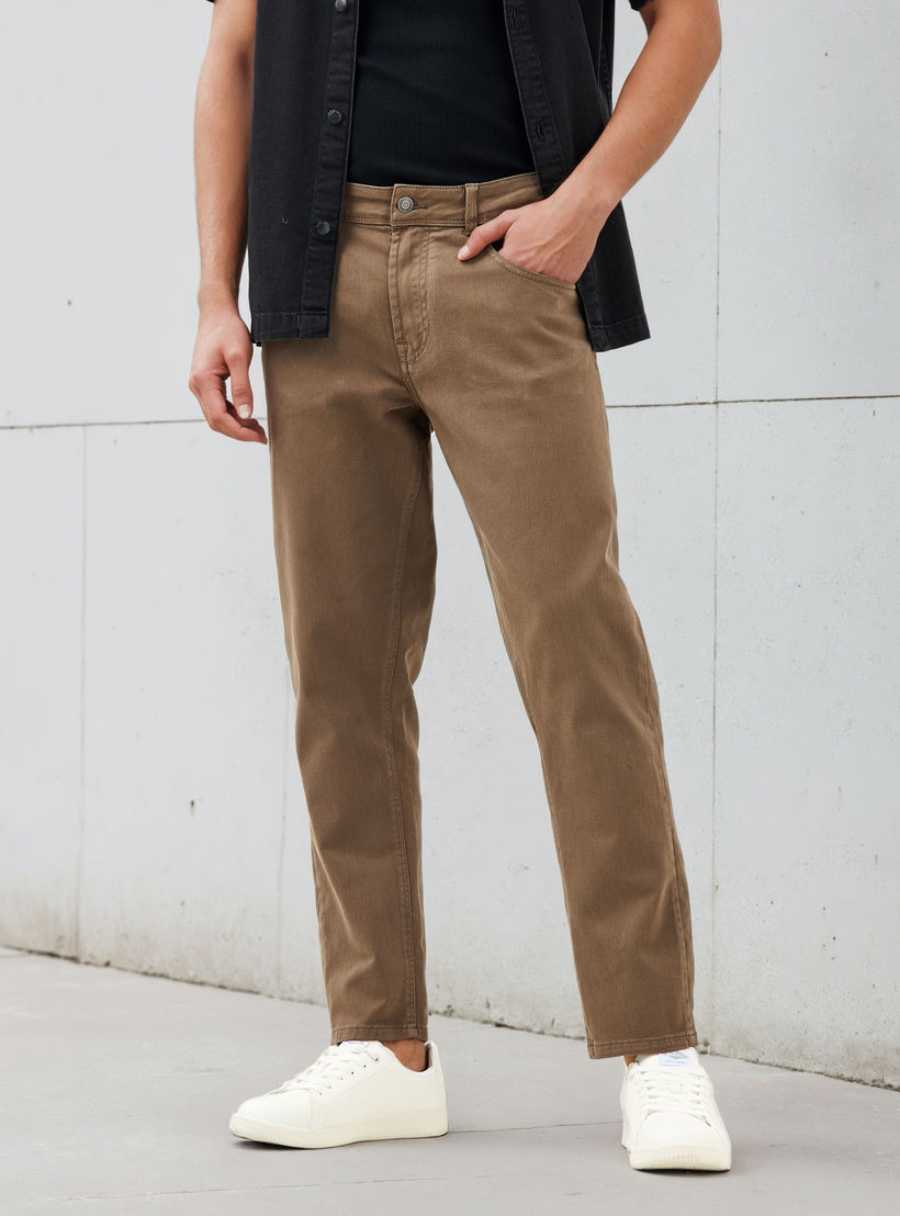 Slim Fit Jeans with Pockets-men-clothing-bottoms-jeans-image-1