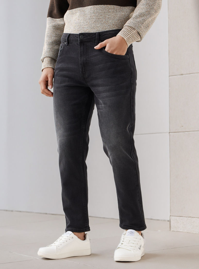 Slim Fit Mid-Rise Crop Jeans-men-clothing-bottoms-jeans-image-1