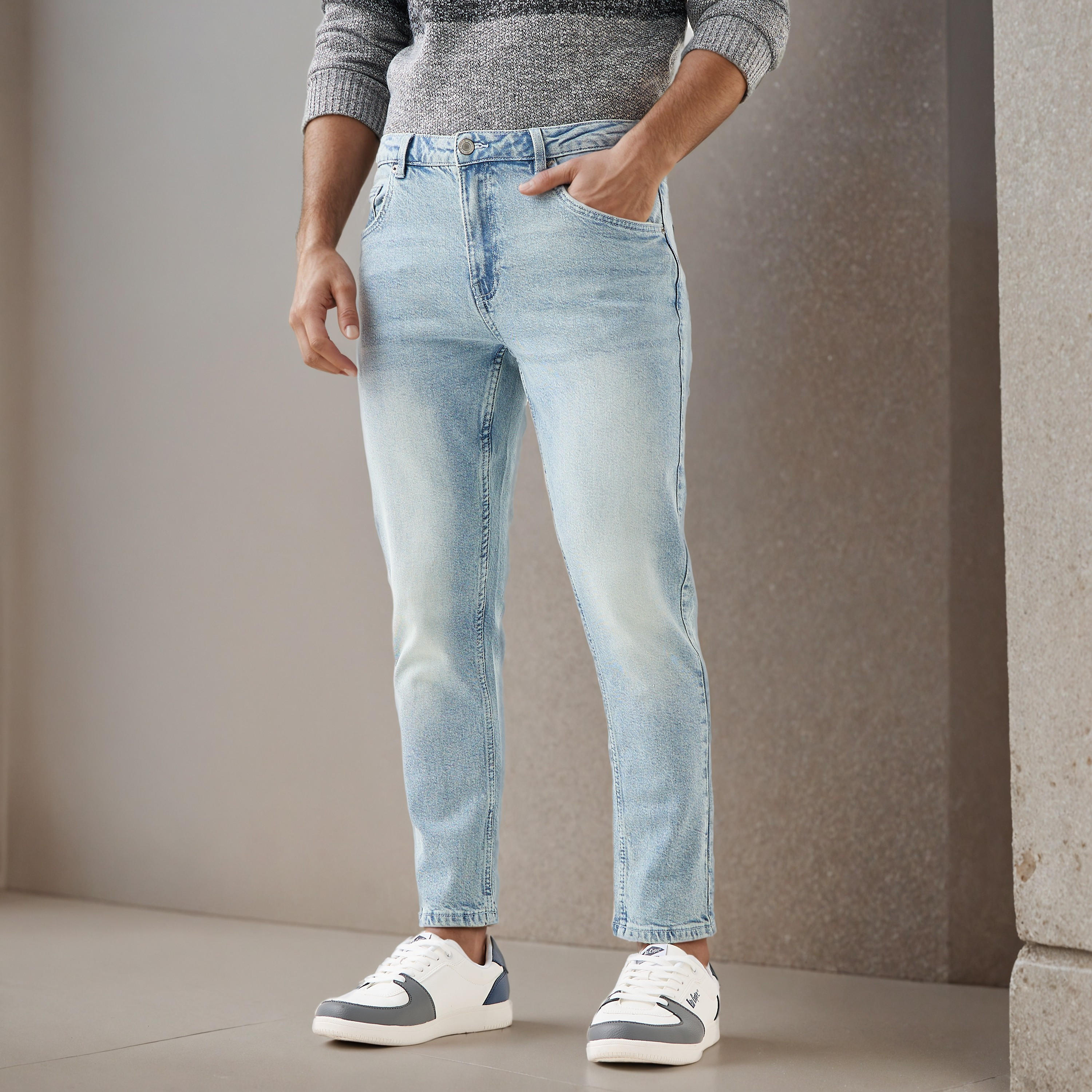 Slim Fit Mid-Rise Crop Jeans-men-clothing-bottoms-jeans-image-1