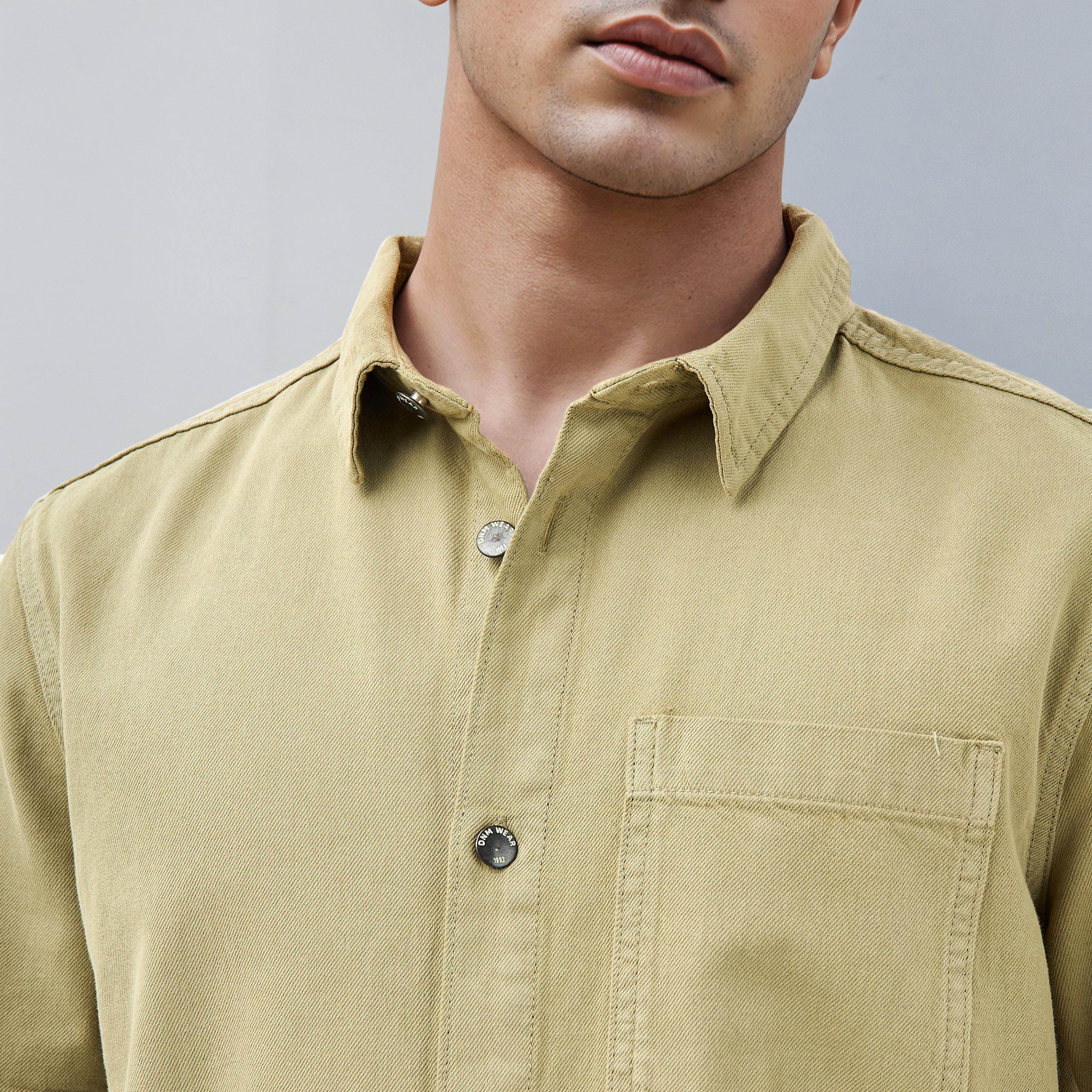 Relaxed Fit Shirt with Pocket-men-clothing-shirts-image-3