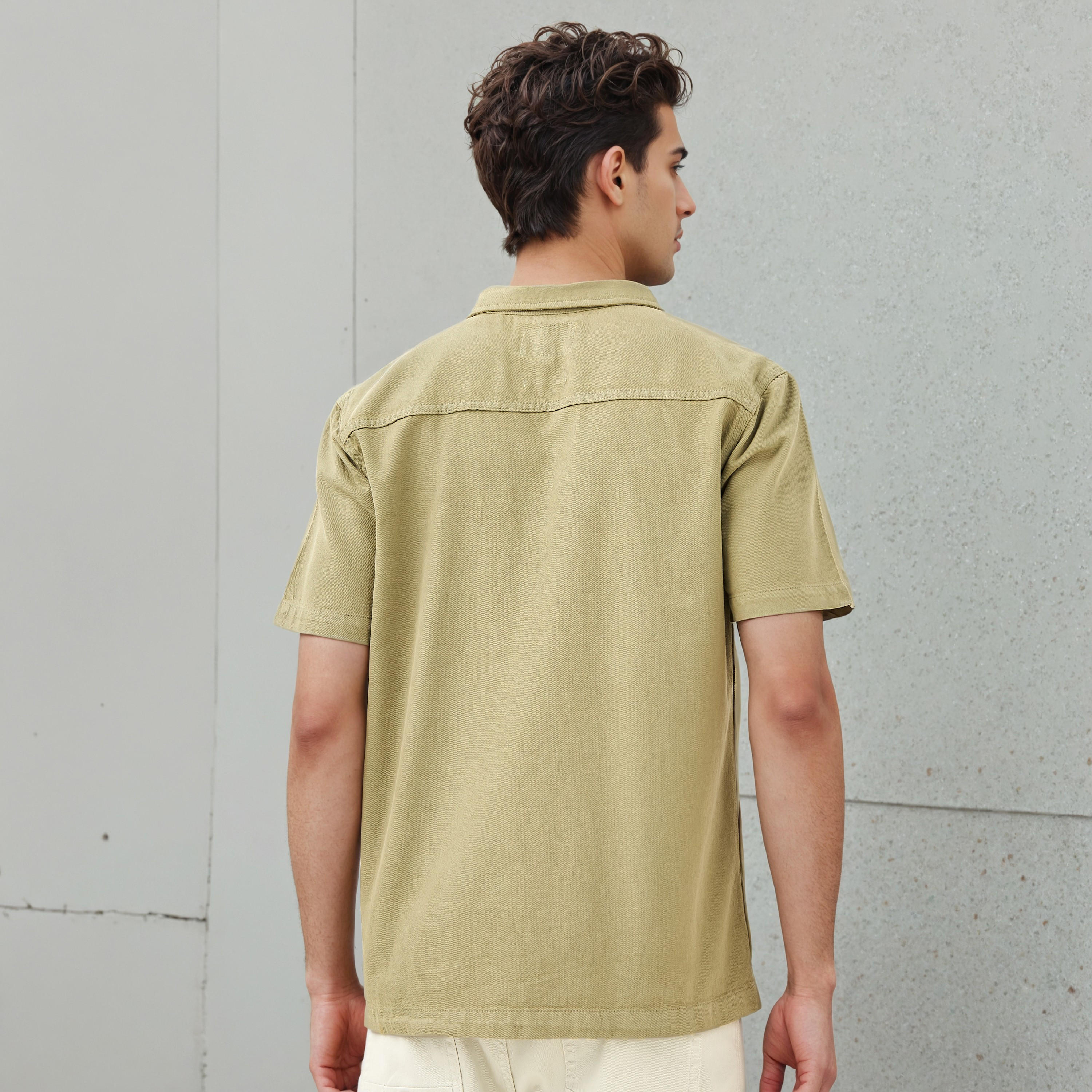 Relaxed Fit Shirt with Pocket-men-clothing-shirts-image-4
