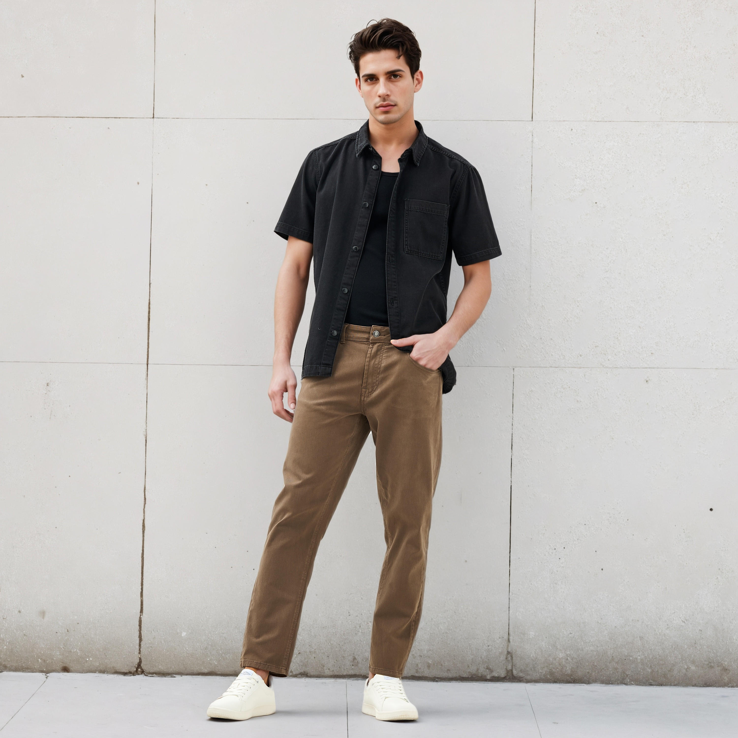 Relaxed Fit Shirt with Pocket-men-clothing-shirts-image-2