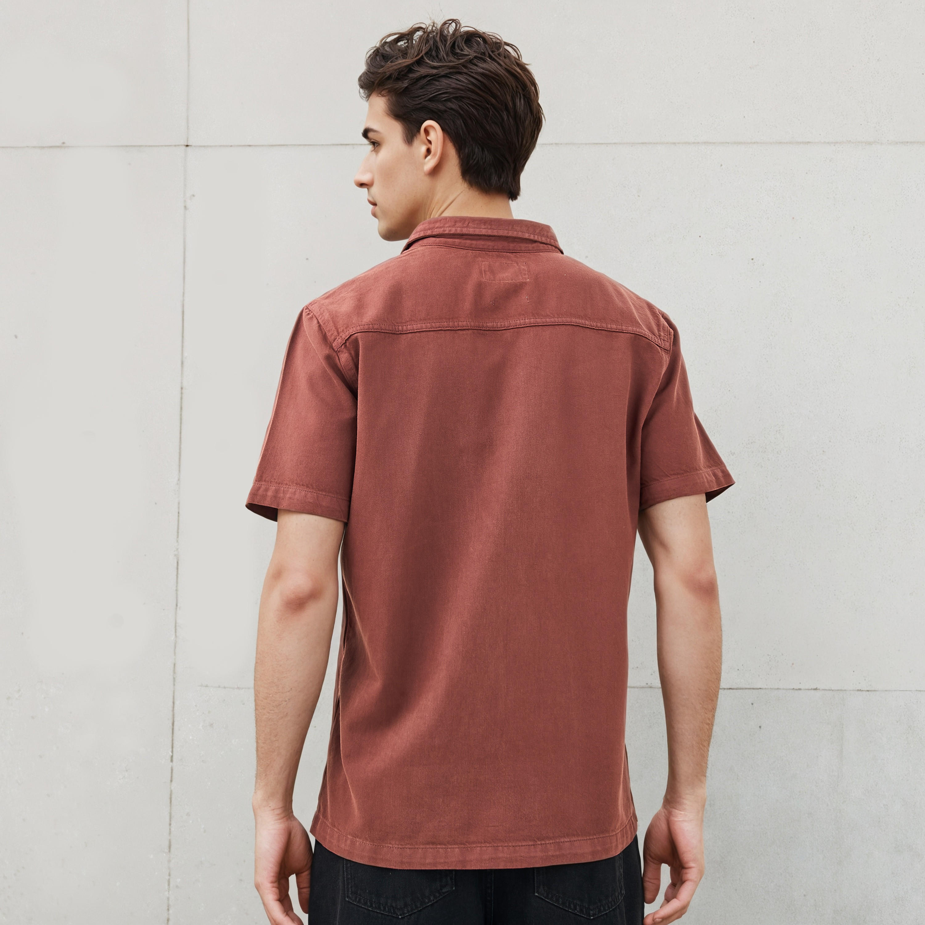 Relaxed Fit Shirt with Pocket-men-clothing-shirts-image-3