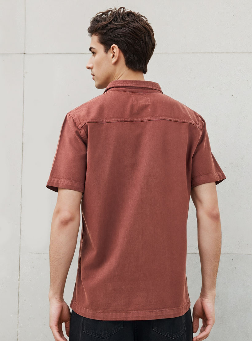 Relaxed Fit Shirt with Pocket-men-clothing-shirts-image-3