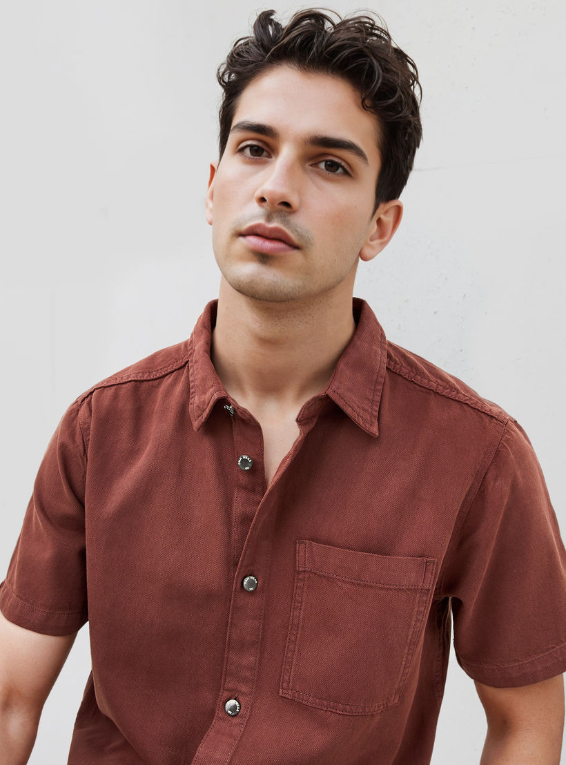 Relaxed Fit Shirt with Pocket-men-clothing-shirts-image-4