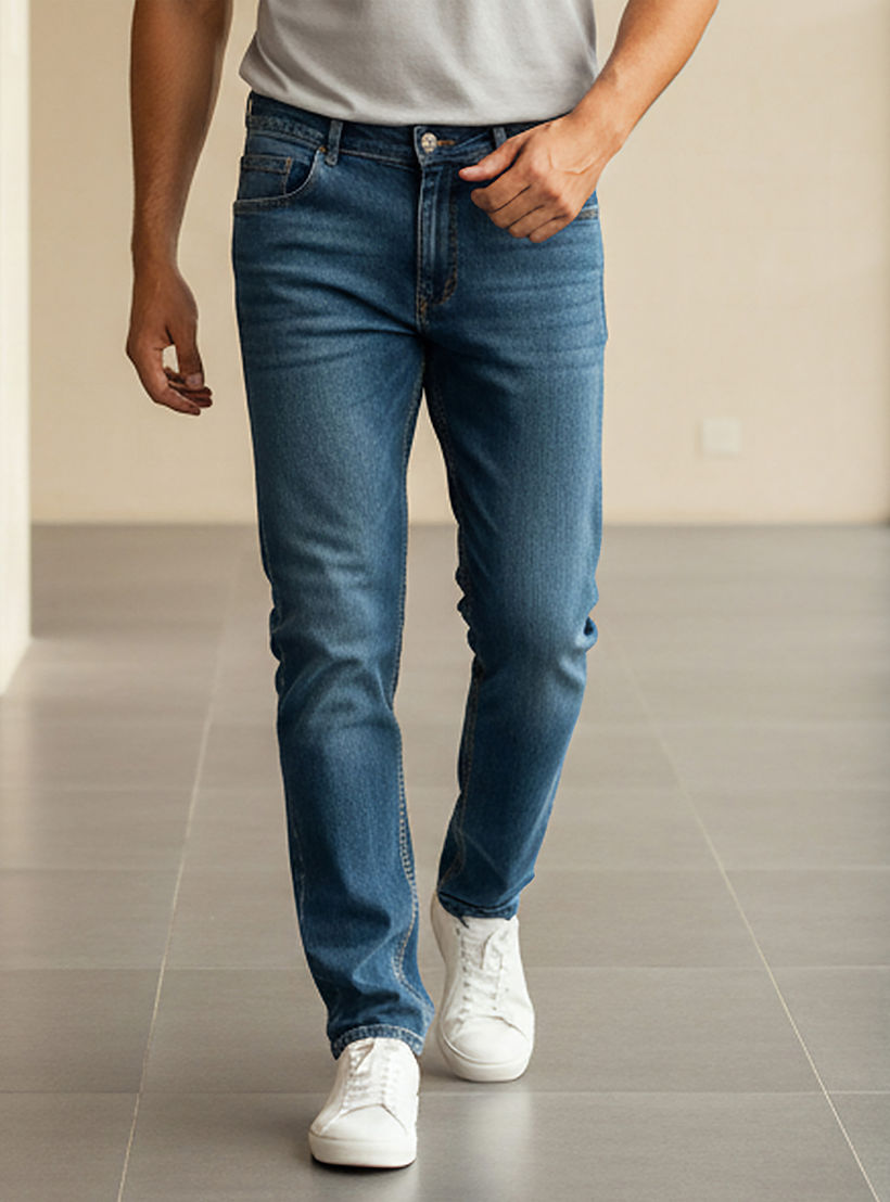 Men Straight Fit Mid-Rise Jeans-men-clothing-jeans-image-1