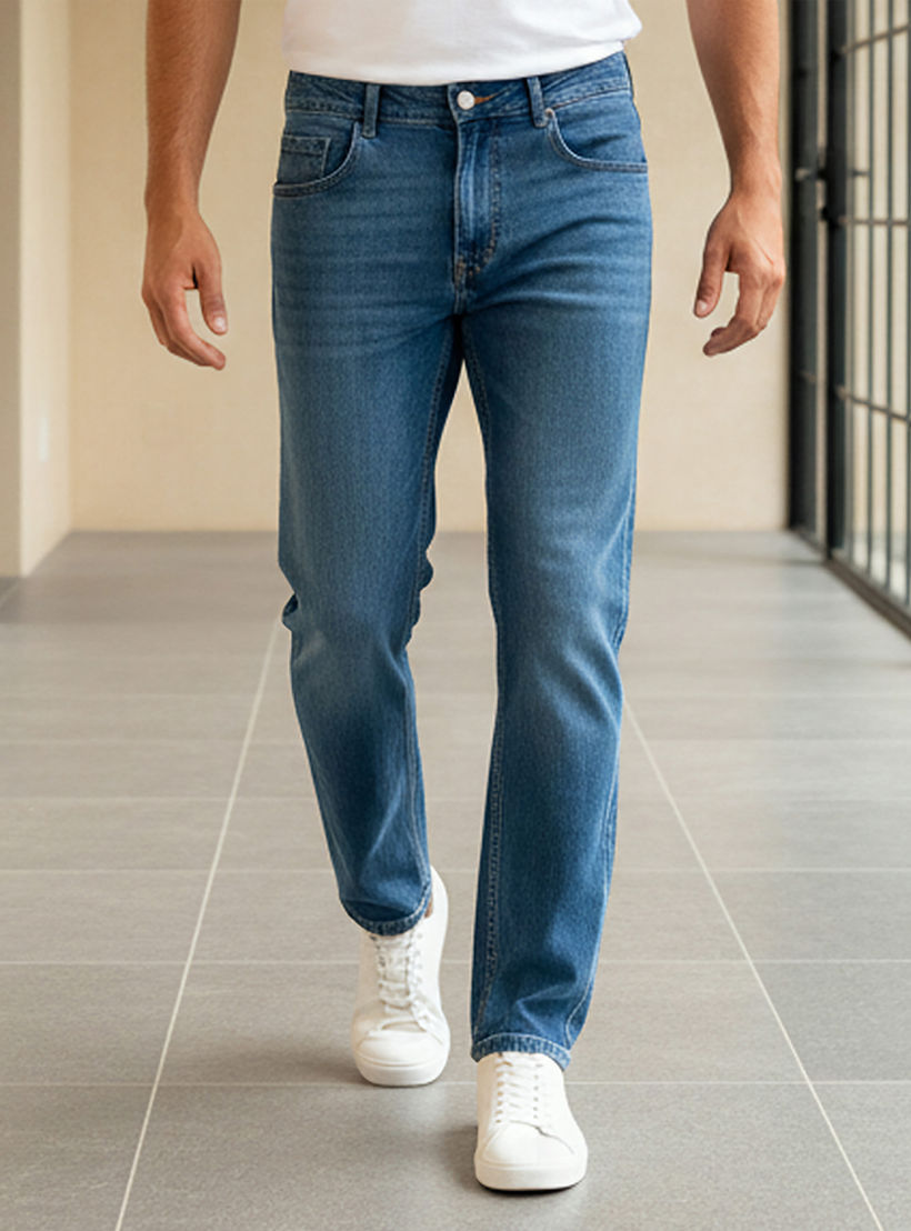 Men Straight Fit Mid-Rise Jeans-men-clothing-jeans-image-1
