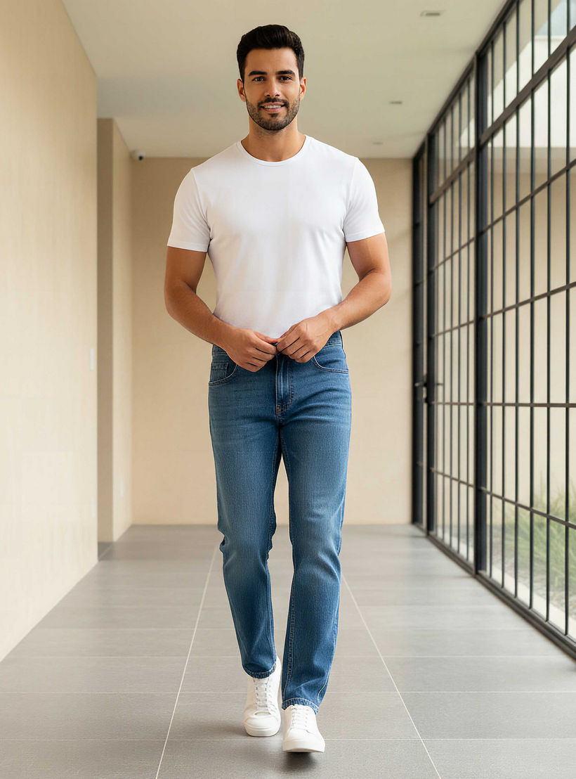 Men Straight Fit Mid-Rise Jeans-men-clothing-jeans-image-2