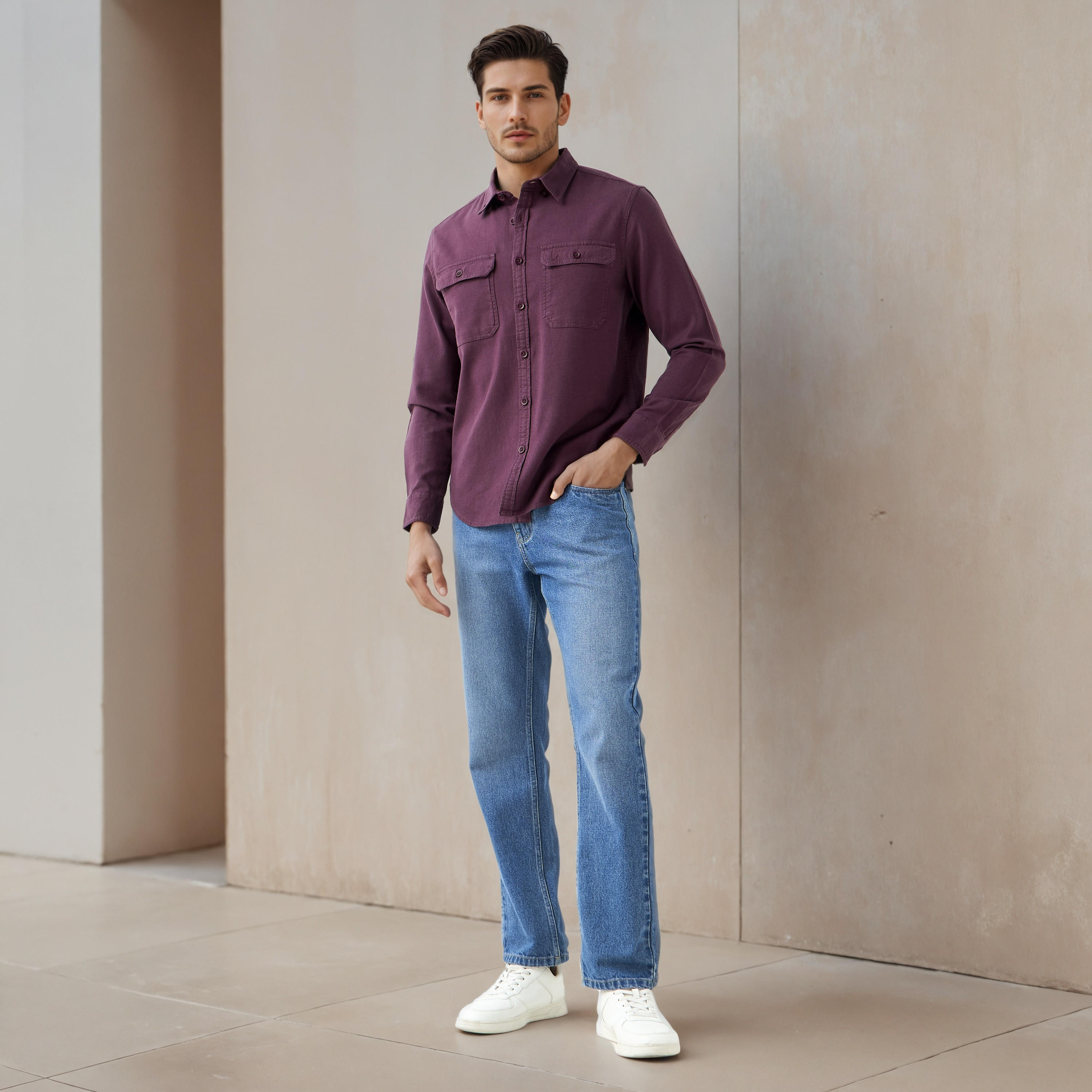 Regular Fit Linen Blend Shirt-PROMO_SP_KW_2FOR12_110625-image-2