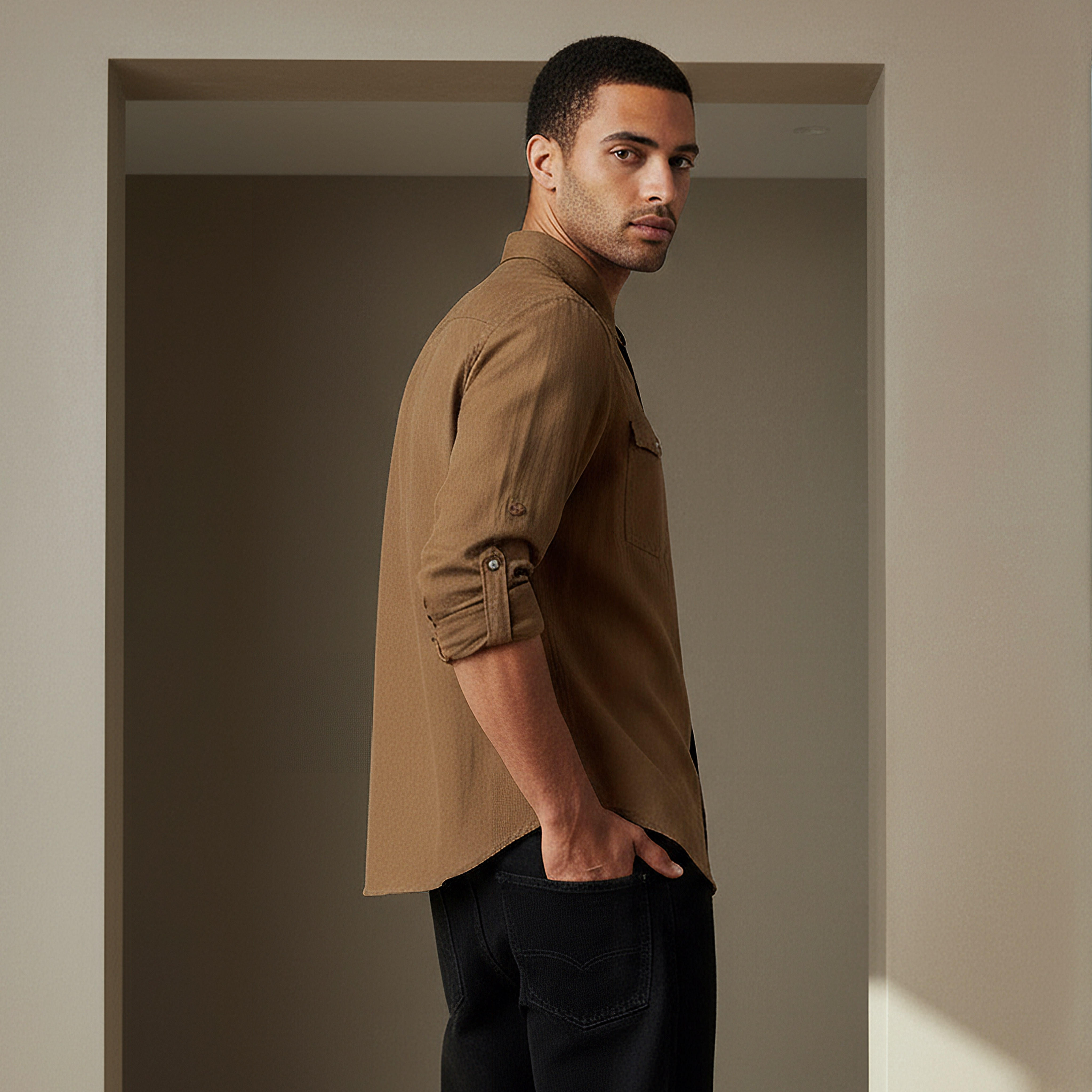 Men Regular Fit Long Sleeve Shirt-men-clothing-shirts-image-3