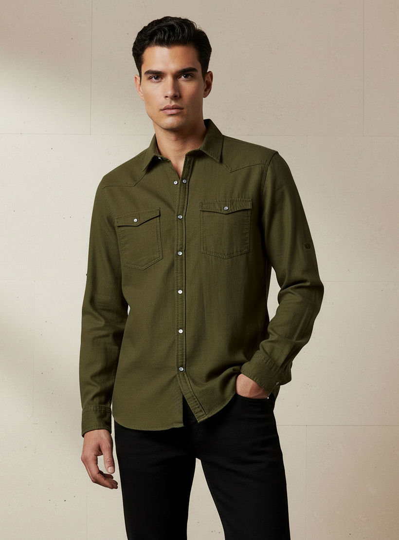 Men Regular Fit Long Sleeve Shirt-men-clothing-shirts-image-1