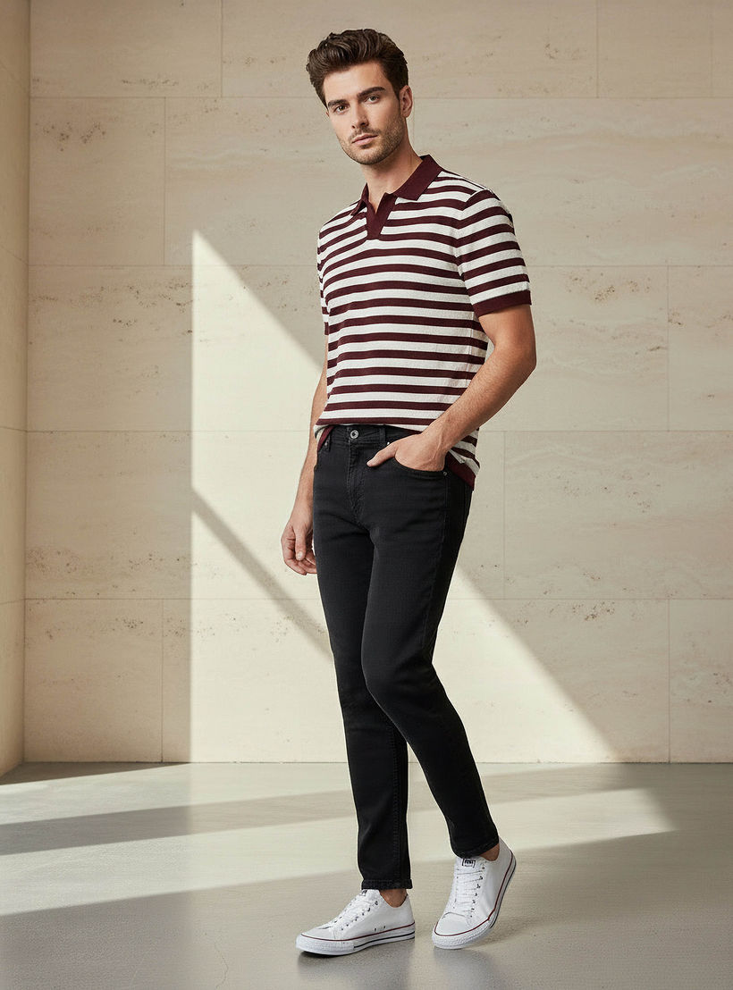 Men Regular Fit Mid-Rise Cropped Jeans-men-clothing-bottoms-jeans-image-2