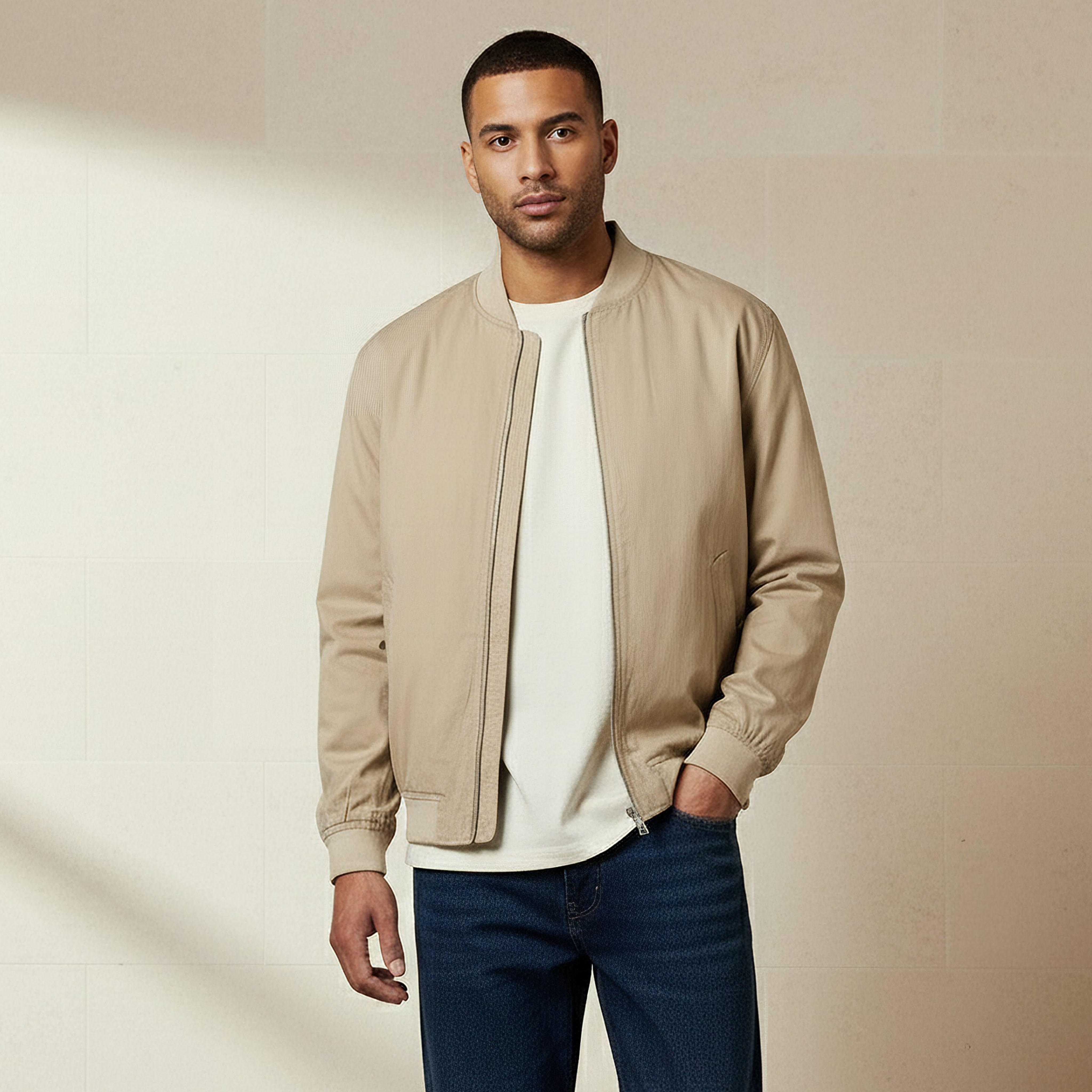 جاكيت بومبر رجالي تويل بقصة عادية-men-clothing-jacketsandblazers-jackets-image-4
