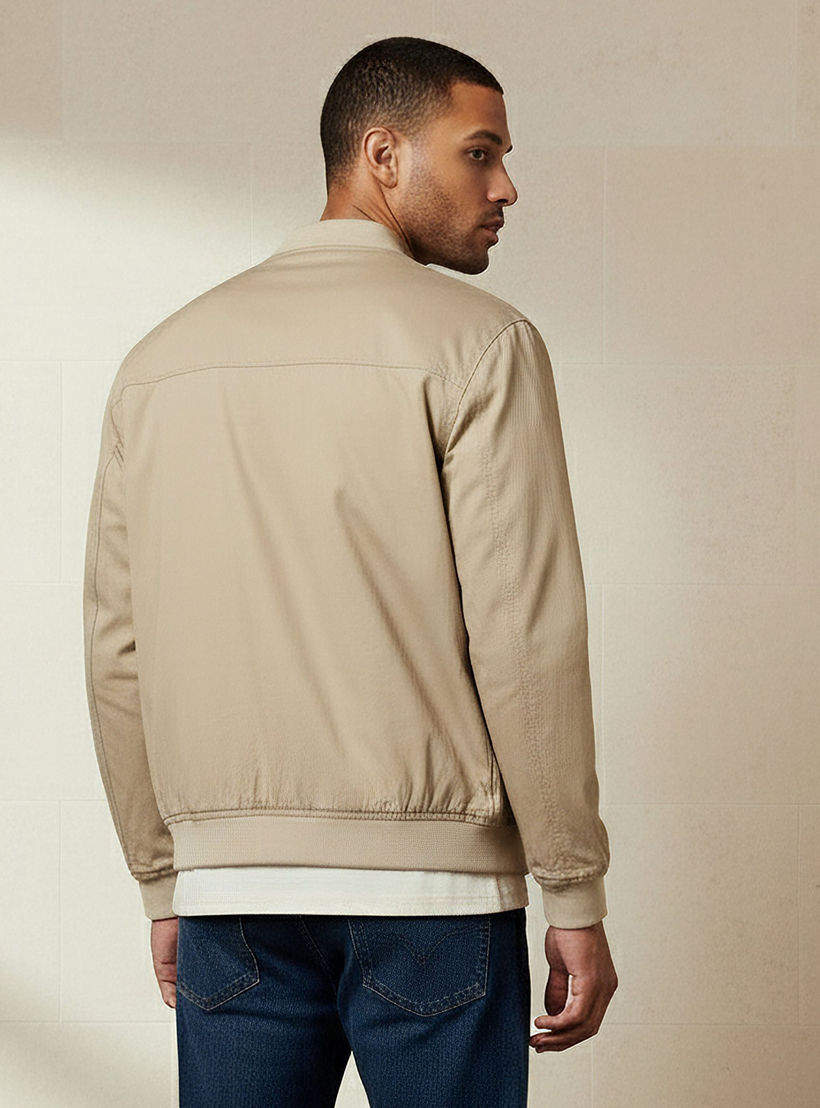 جاكيت بومبر رجالي تويل بقصة عادية-men-clothing-jacketsandblazers-jackets-image-2