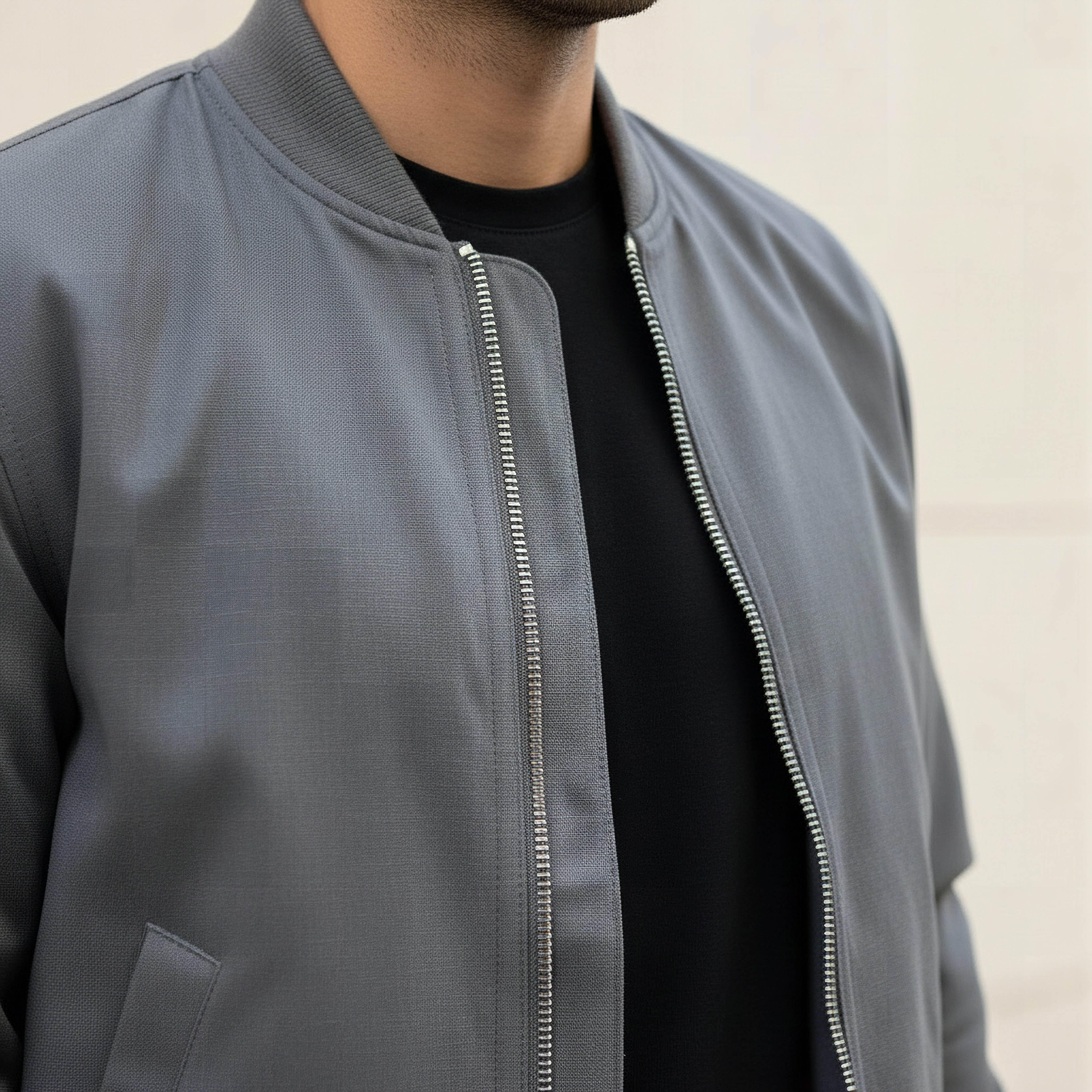 Men Regular Fit Twill Bomber Jacket-men-clothing-jacketsandblazers-jackets-image-4
