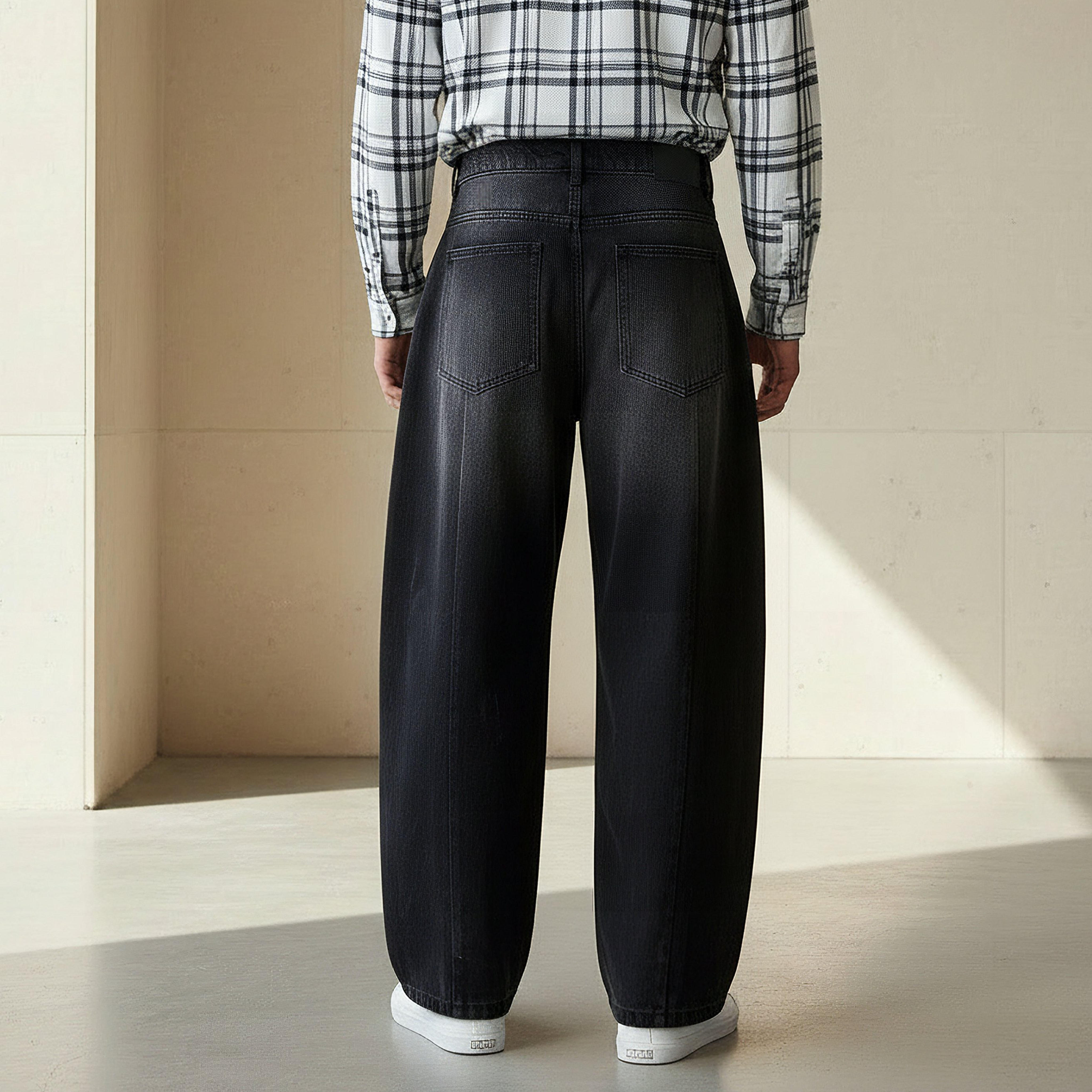Men Baggy Fit Panelled Jeans-men-clothing-bottoms-jeans-image-3