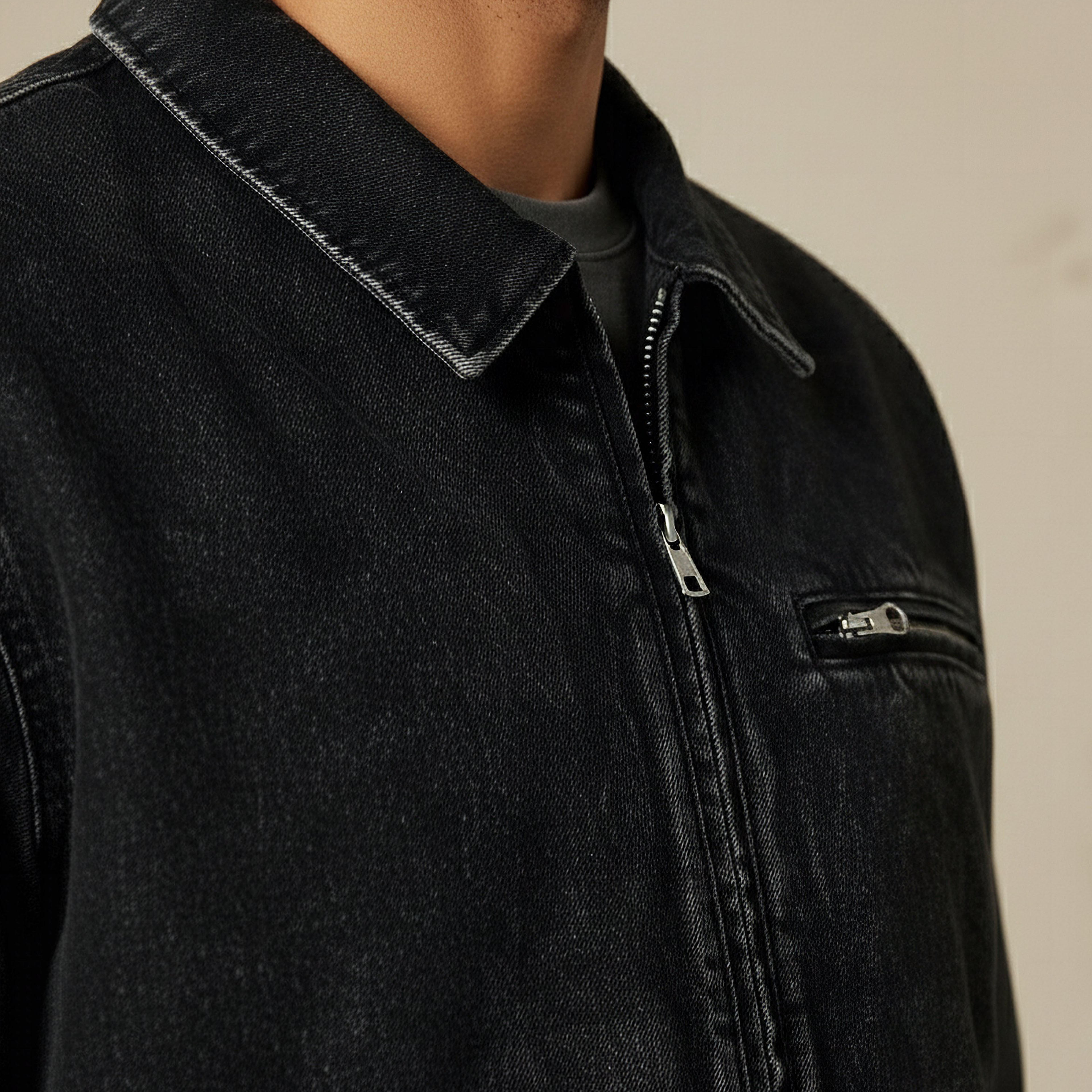 جاكيت دينم رجالي بسحاب وقصة عادية-men-clothing-jacketsandblazers-jackets-image-2