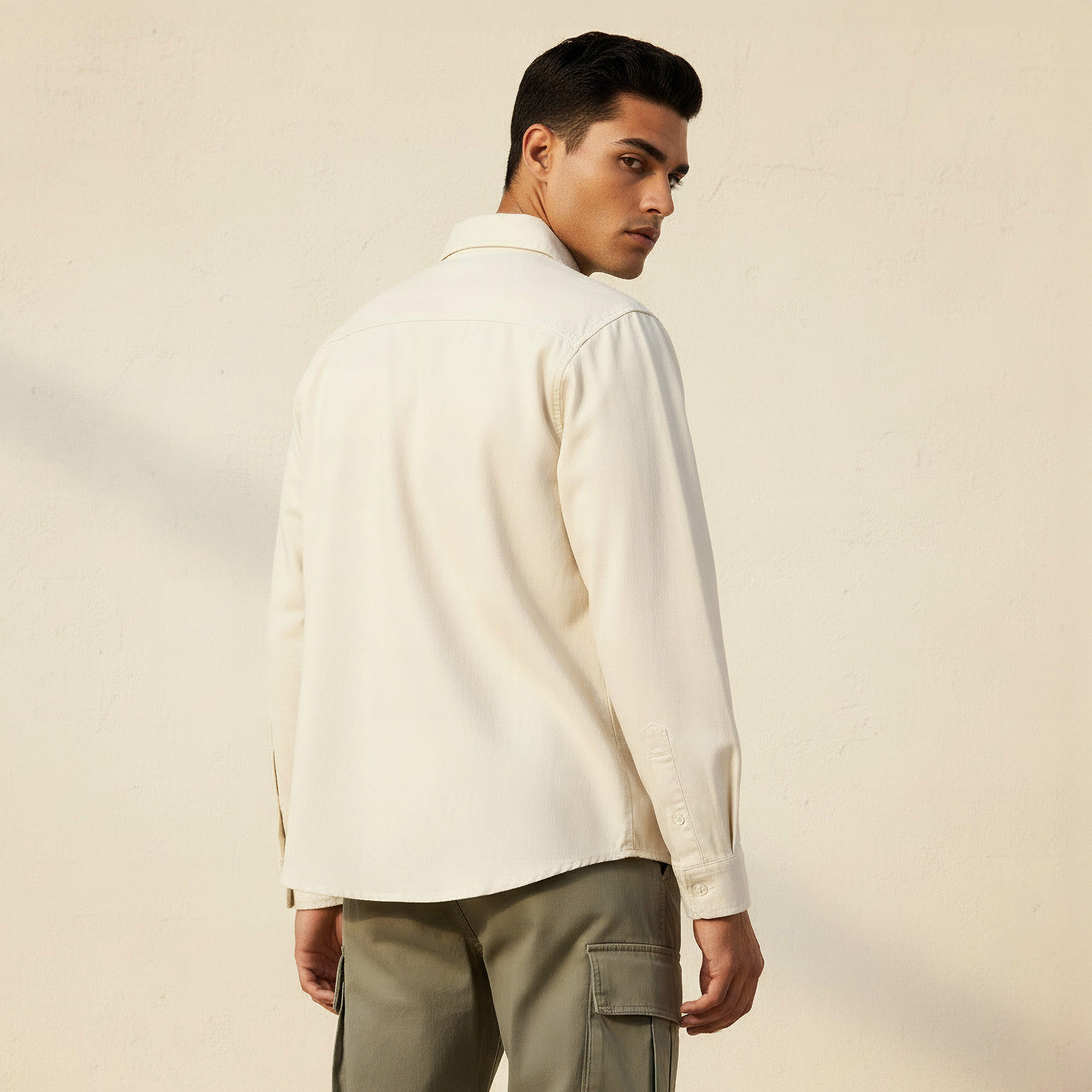 Men Regular Fit Twill Long Sleeves Shirt-men-clothing-shirts-image-4
