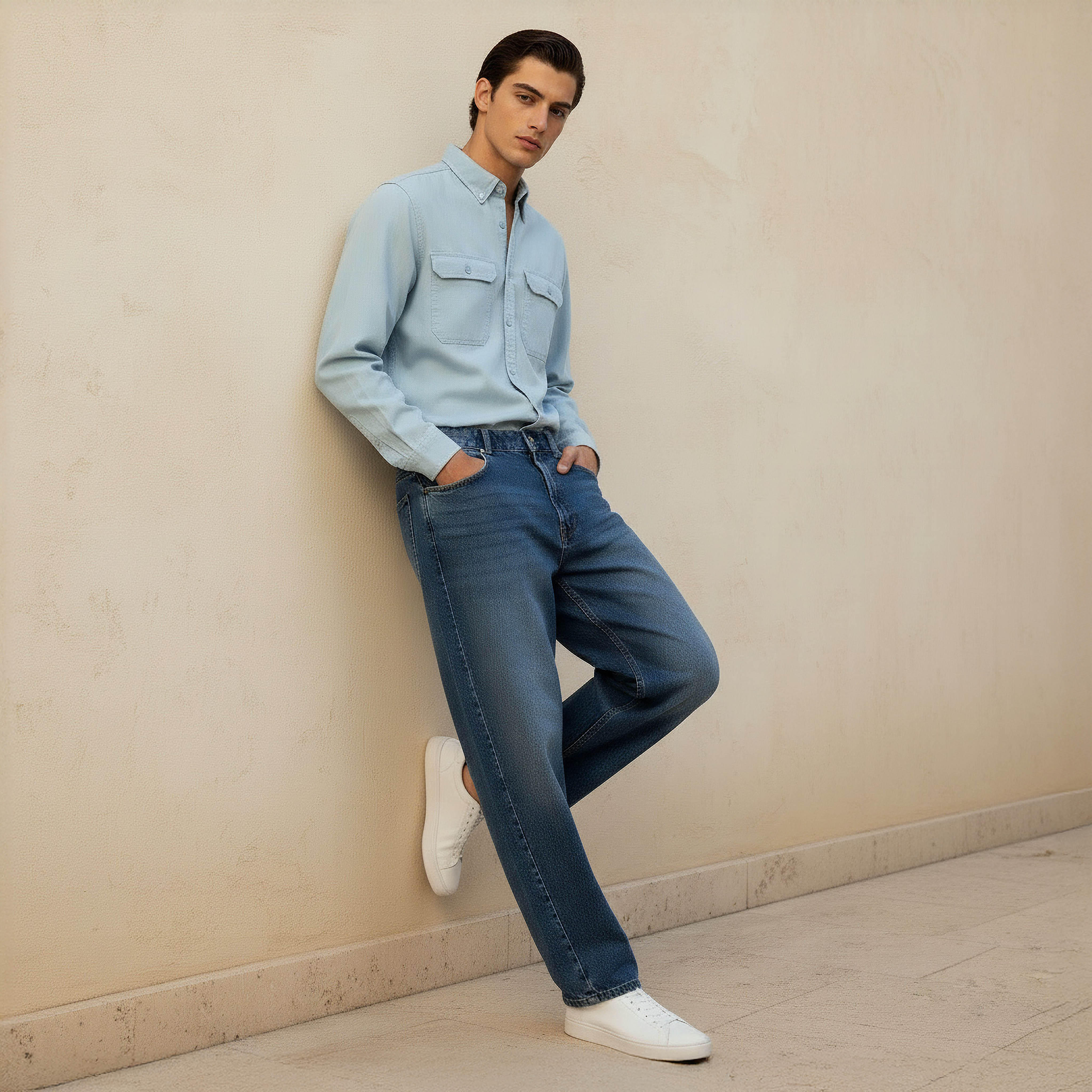 Men Baggy Fit Mid-Rise Jeans-men-clothing-bottoms-jeans-image-3