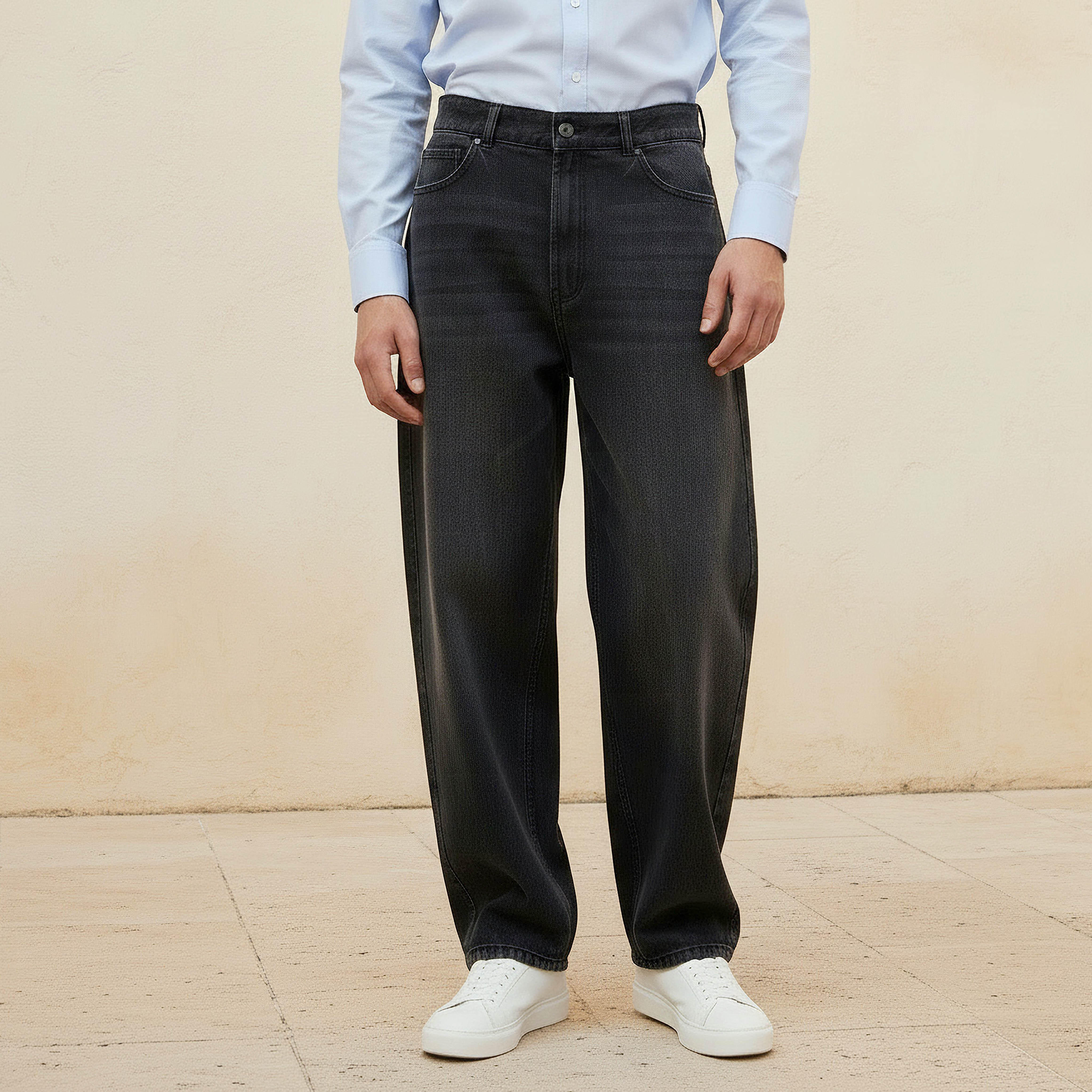 Men Baggy Fit Mid-Rise Jeans-men-clothing-bottoms-jeans-image-1
