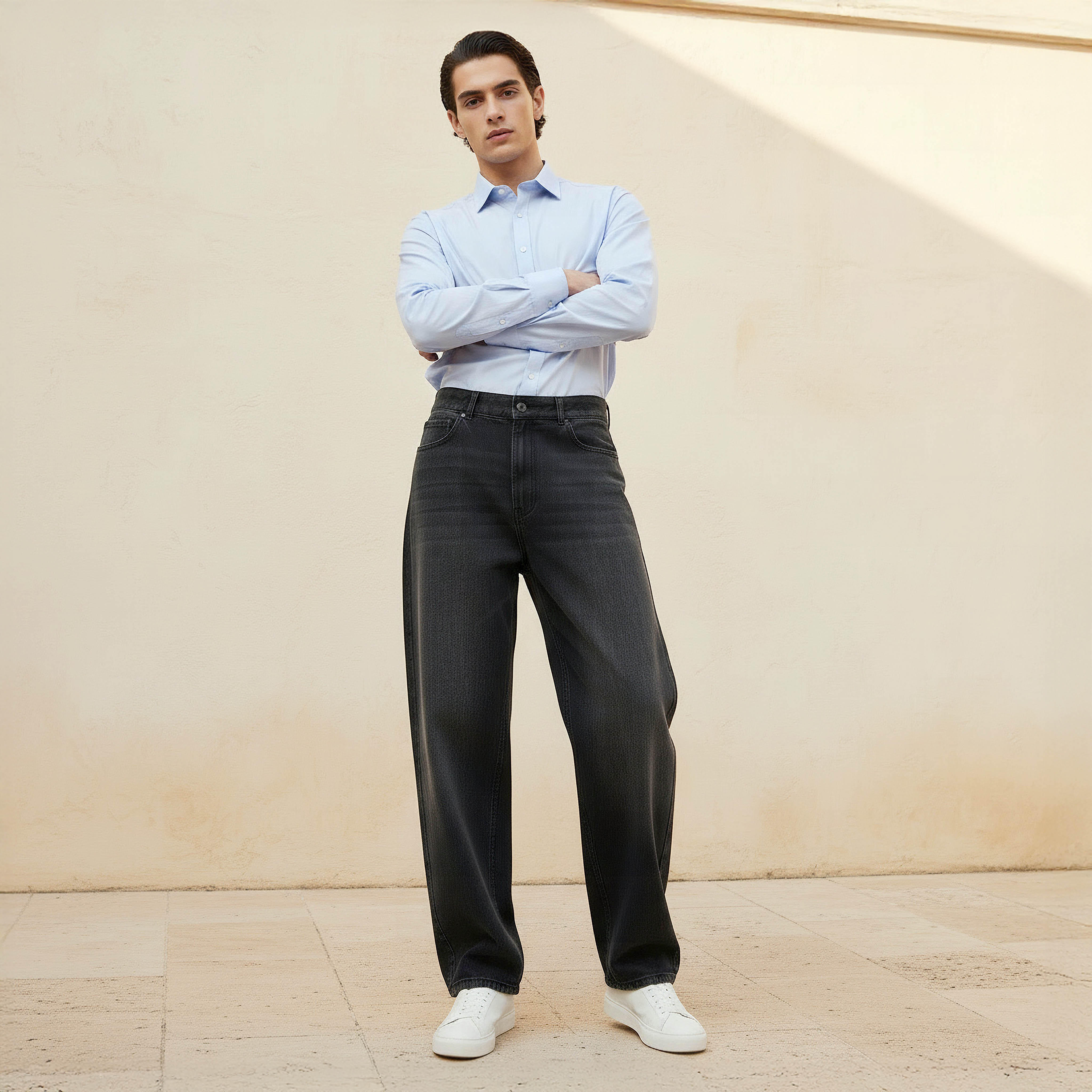 Men Baggy Fit Mid-Rise Jeans-men-clothing-bottoms-jeans-image-3