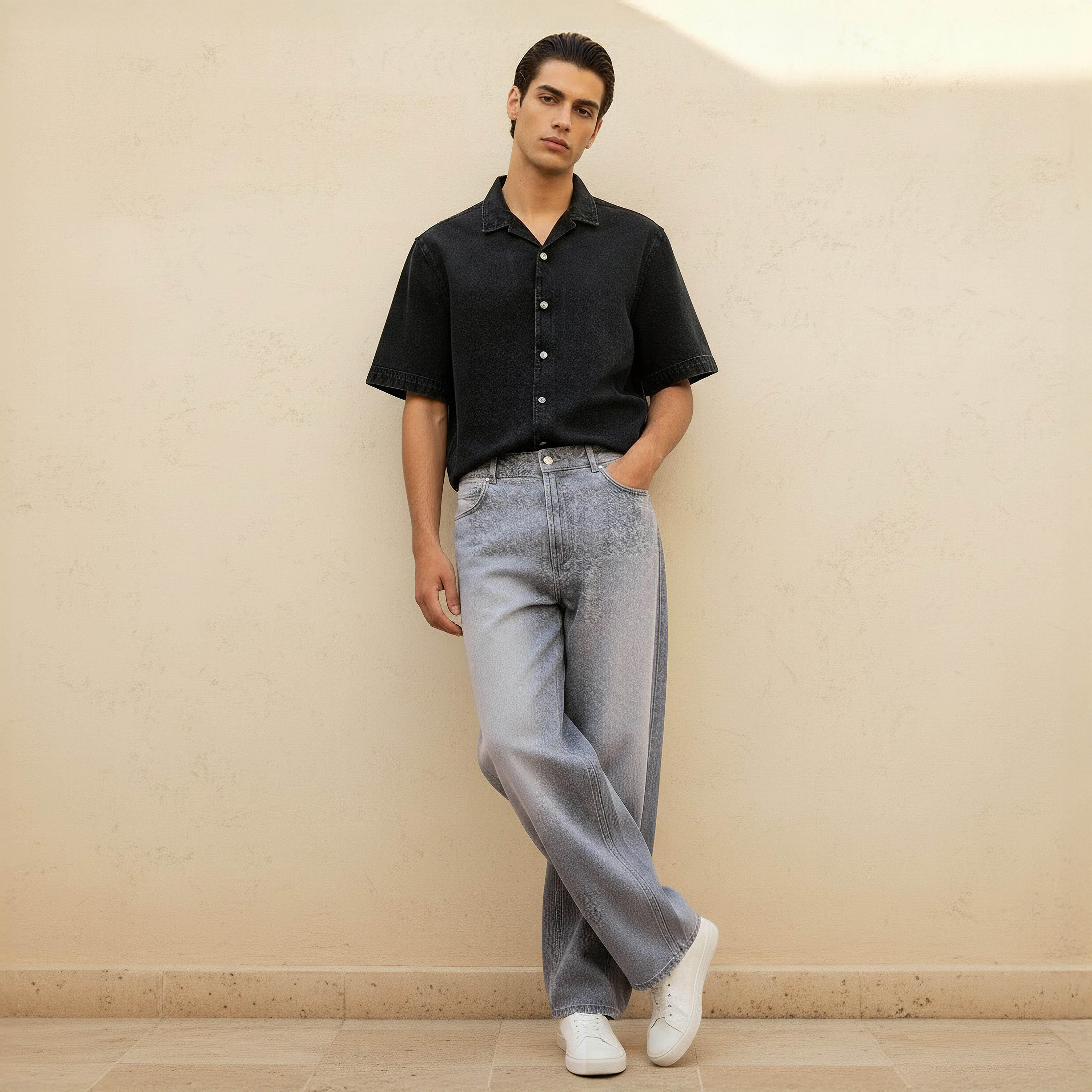 Men Baggy Fit Mid-Rise Jeans-men-clothing-bottoms-jeans-image-3