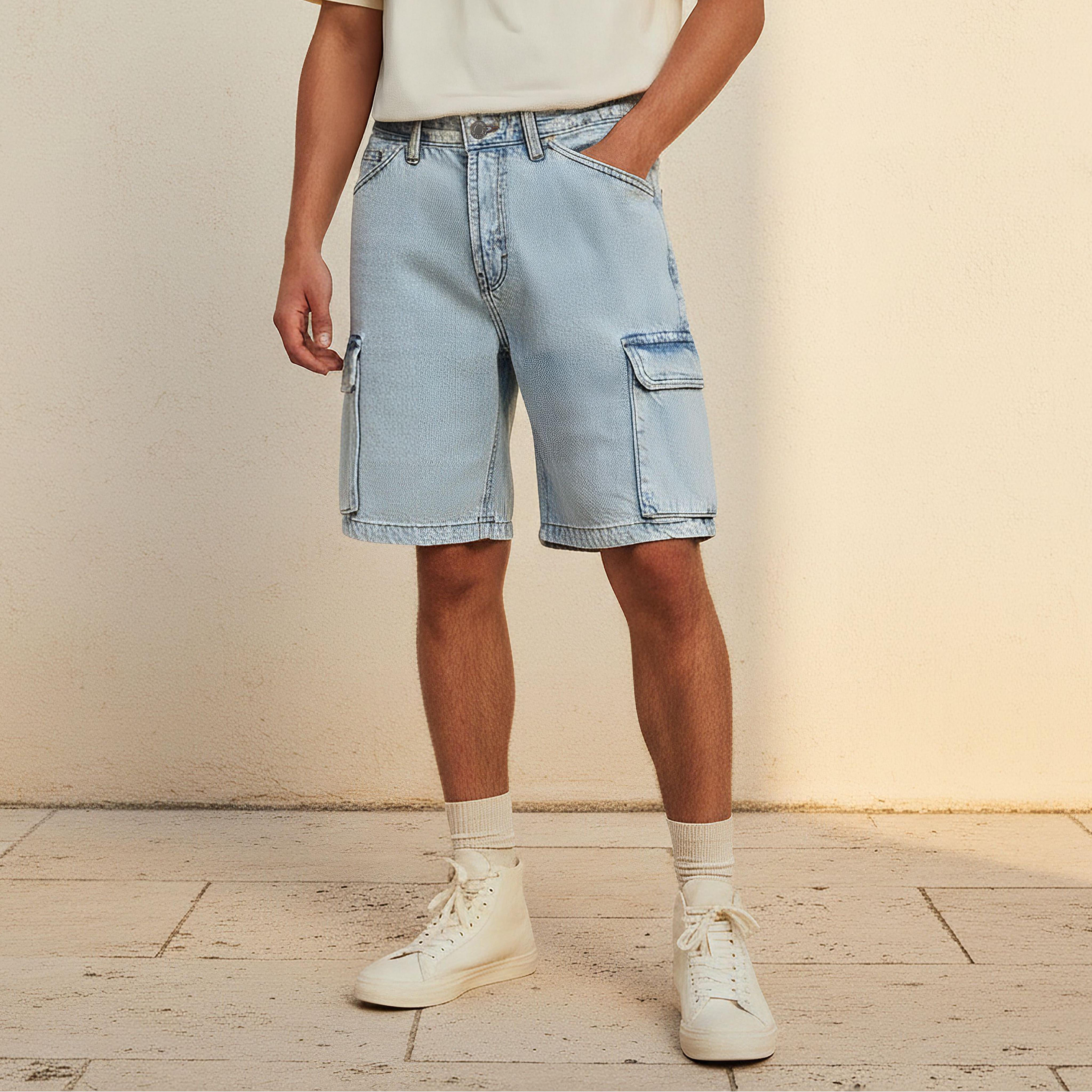 Men Regular Fit Shorts Cotton-men-clothing-bottoms-shorts-image-1