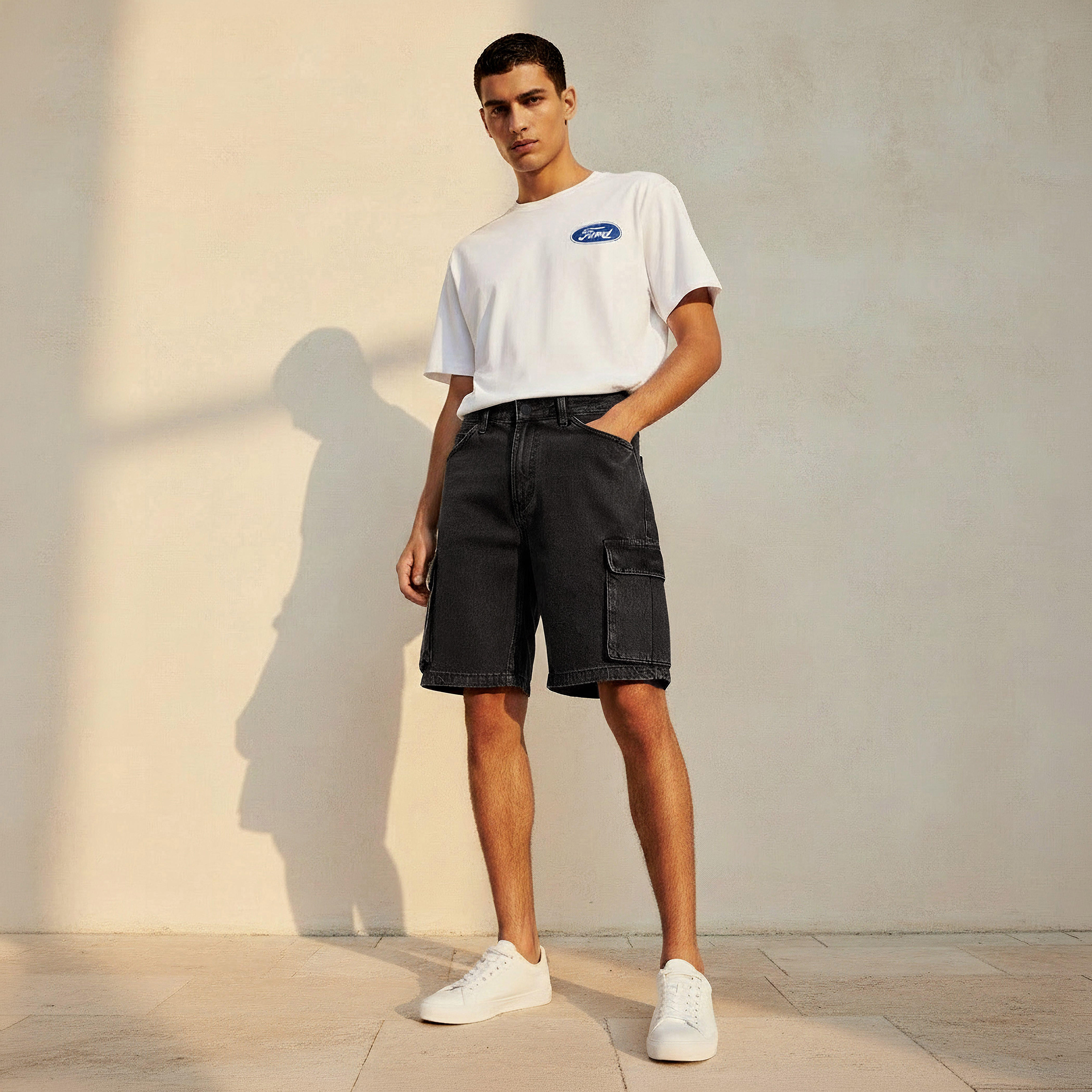 Men Regular Fit Shorts Cotton-men-clothing-bottoms-shorts-image-3