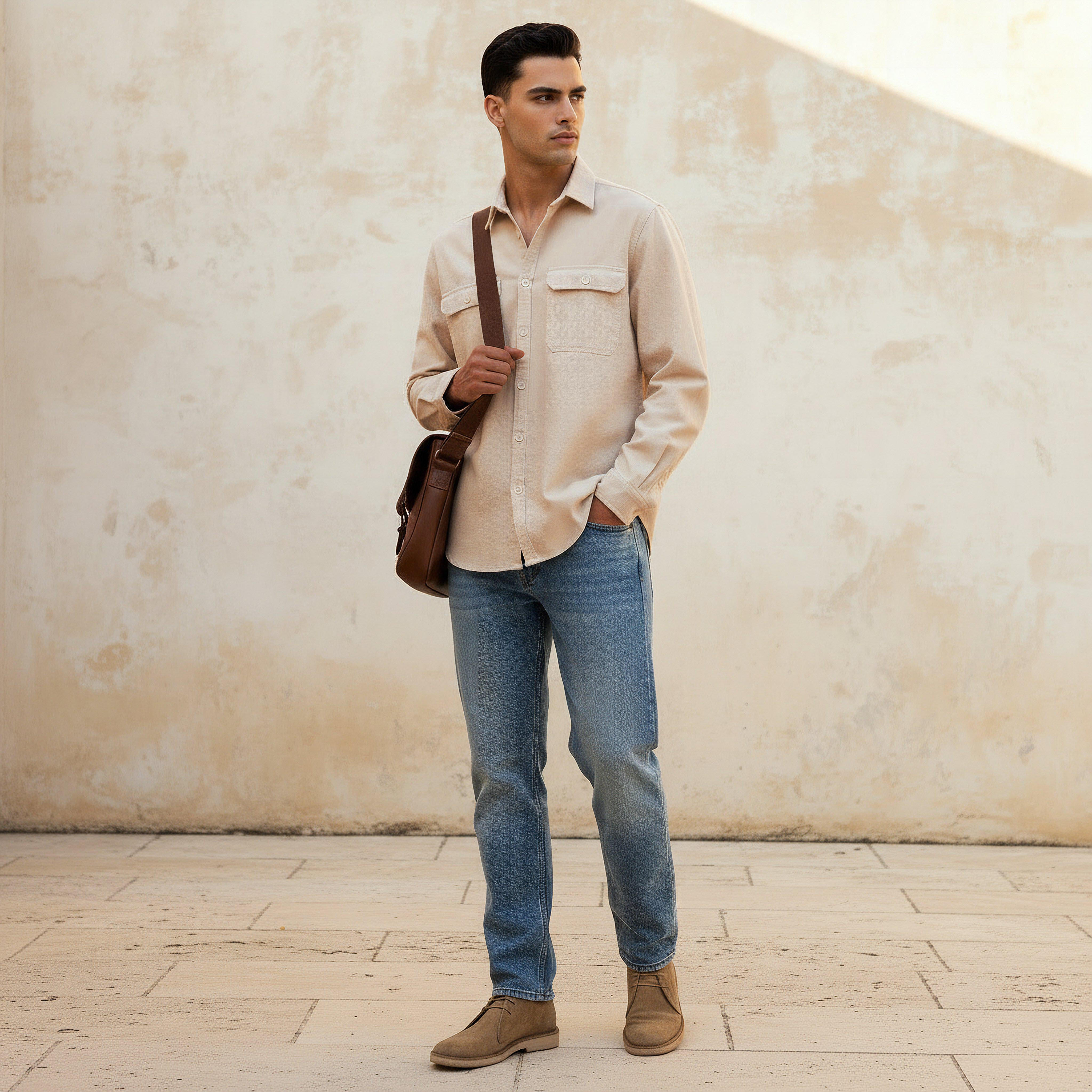 Men Regular Fit Collared Long Sleeve Shirt-PROMO_SP_SA_2FOR149_110625-image-3