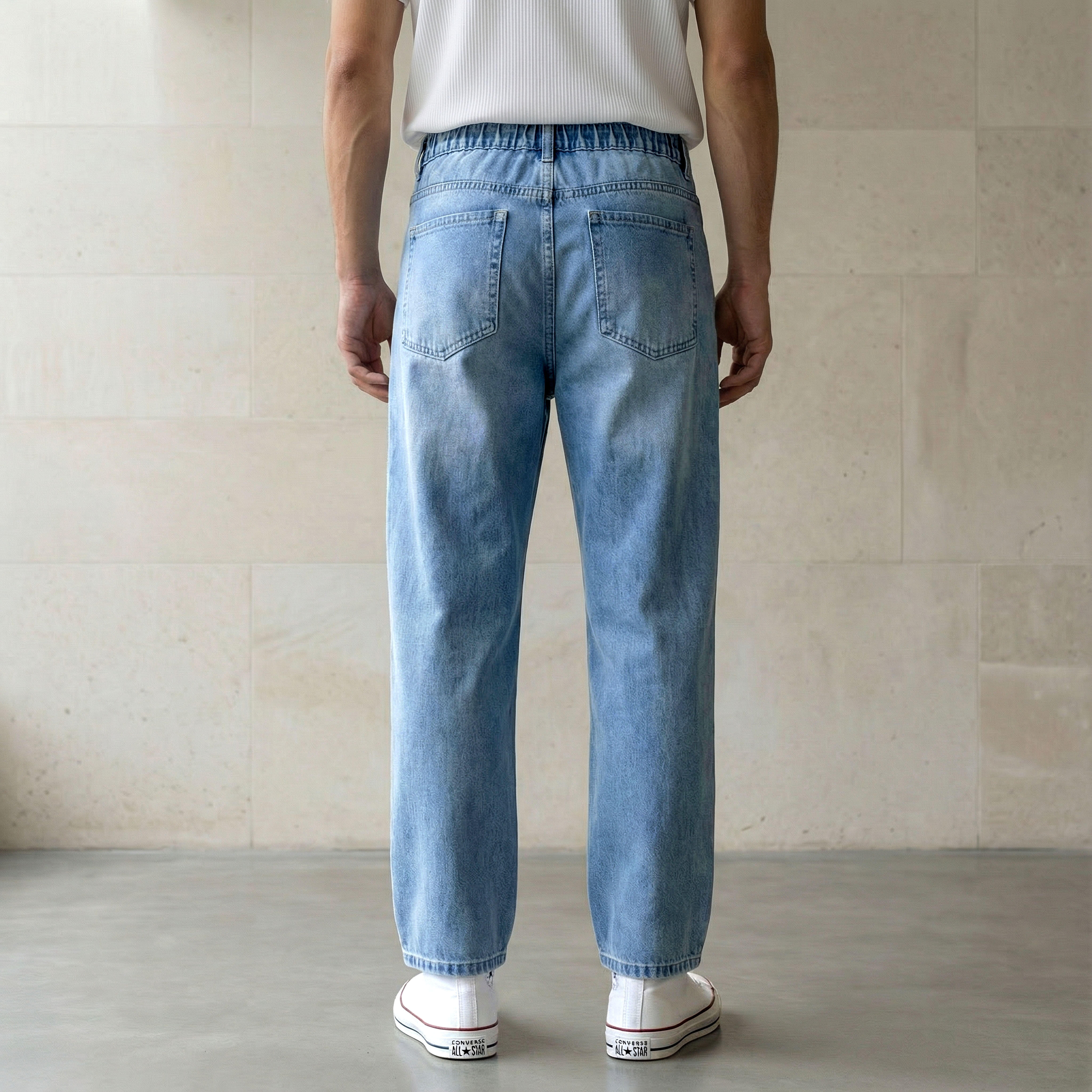 بنطلون جينز رجالي بقصة باجي وخصر متوسط الارتفاع-men-clothing-bottoms-jeans-image-4