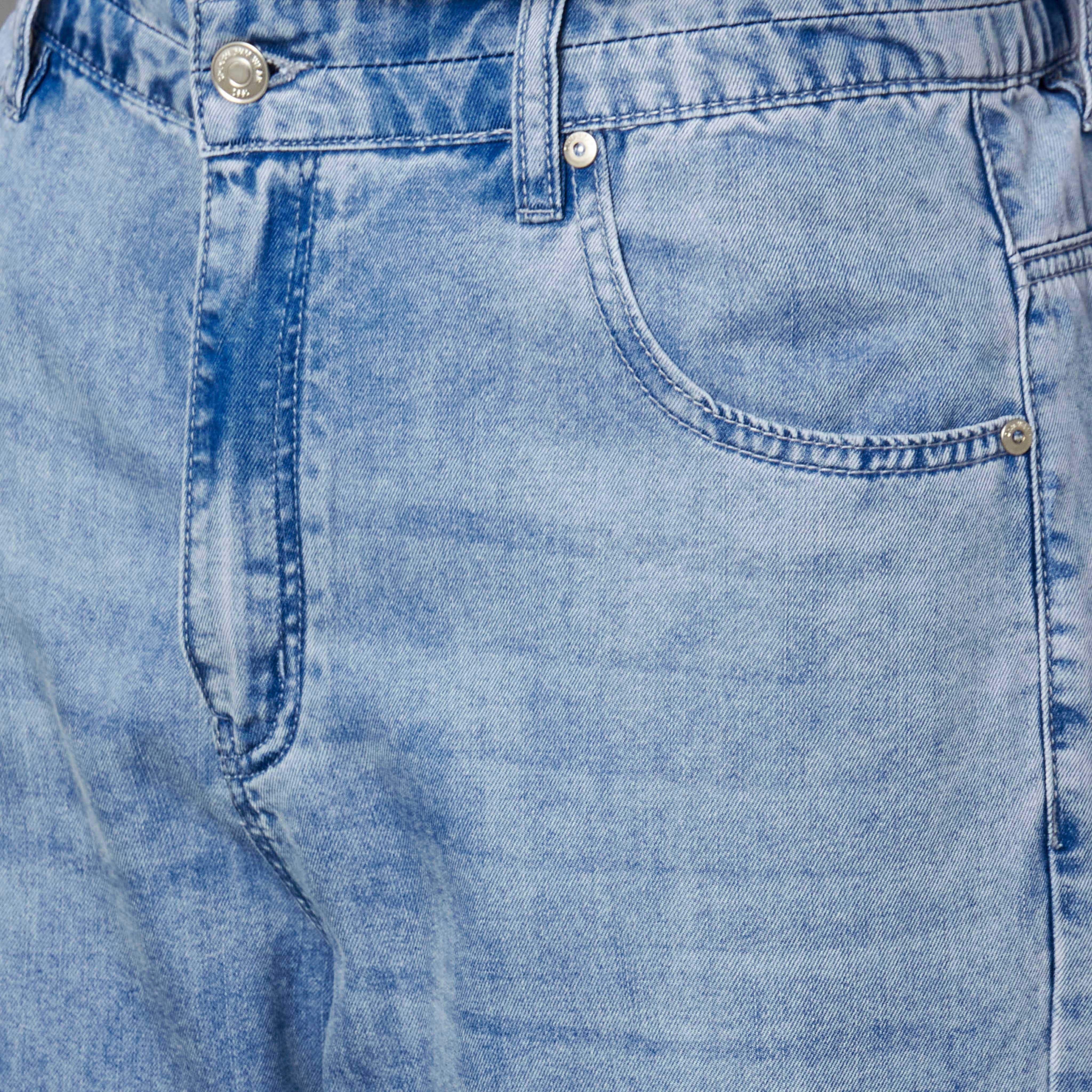 بنطلون جينز رجالي بقصة باجي وخصر متوسط الارتفاع-men-clothing-bottoms-jeans-image-2