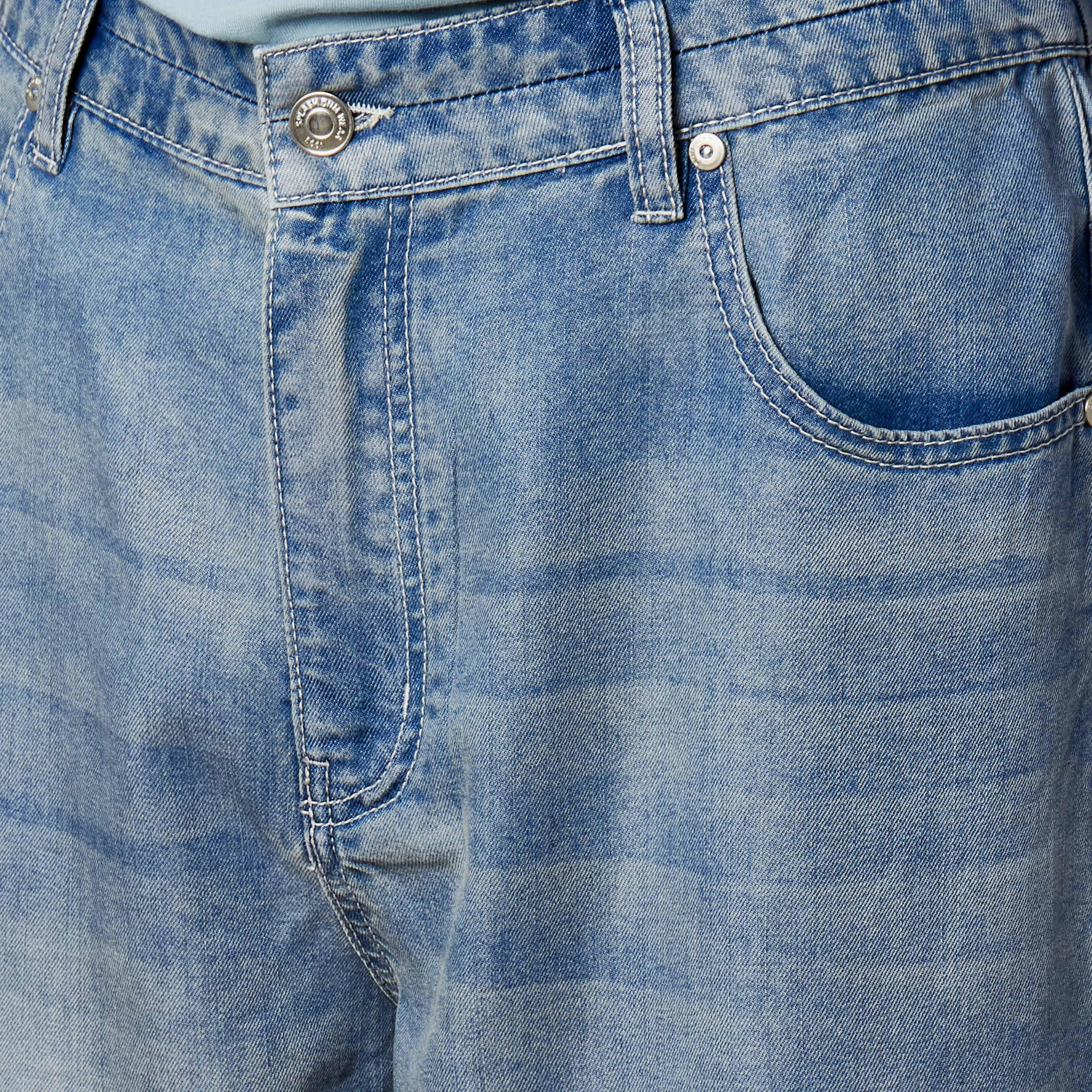 بنطلون جينز رجالي بقصة باجي وخصر متوسط الارتفاع-men-clothing-bottoms-jeans-image-3