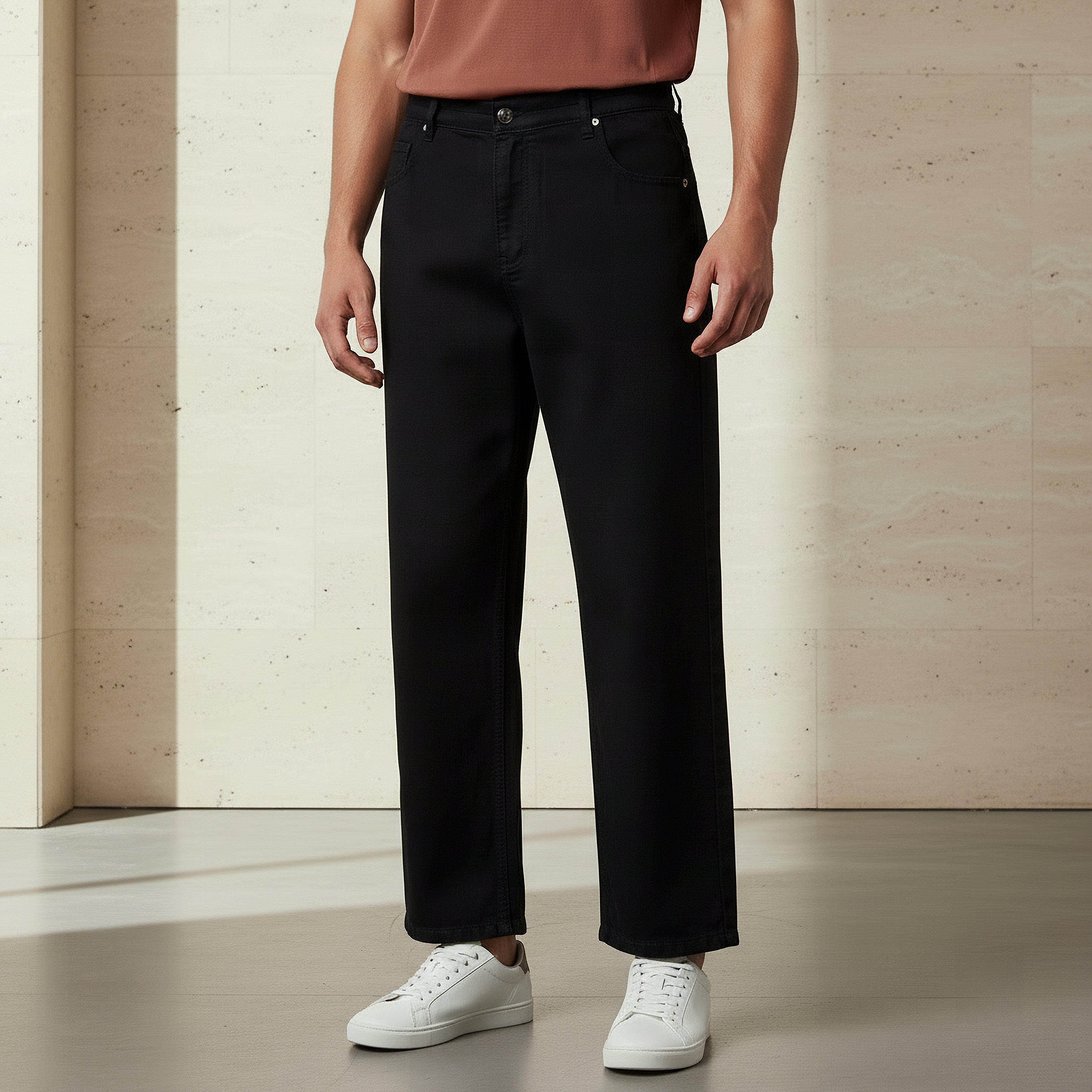 Men Baggy Fit Mid-Rise Jeans-men-clothing-bottoms-jeans-image-1