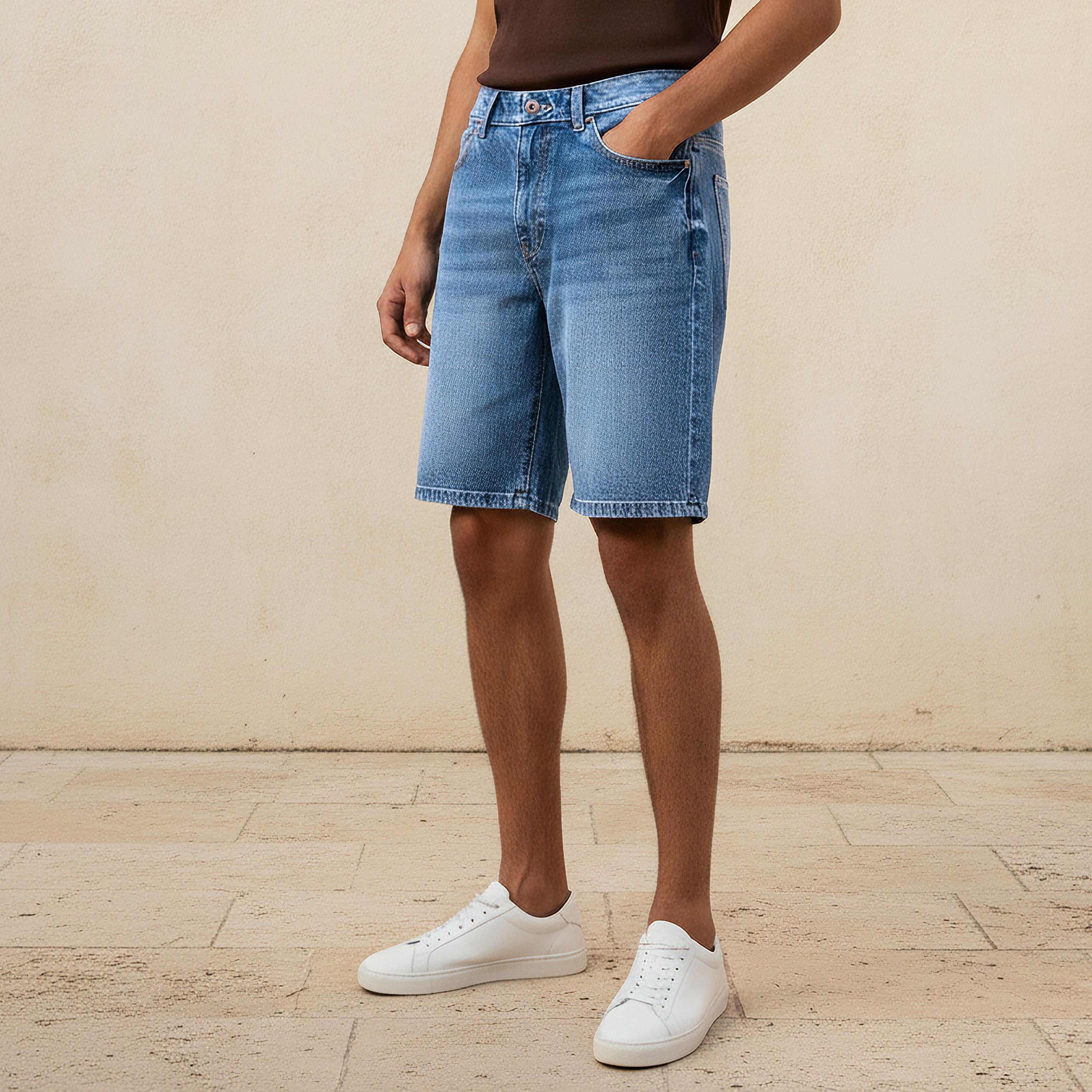 شورت دينم بقصّة عادية للرجال-men-clothing-bottoms-shorts-image-4